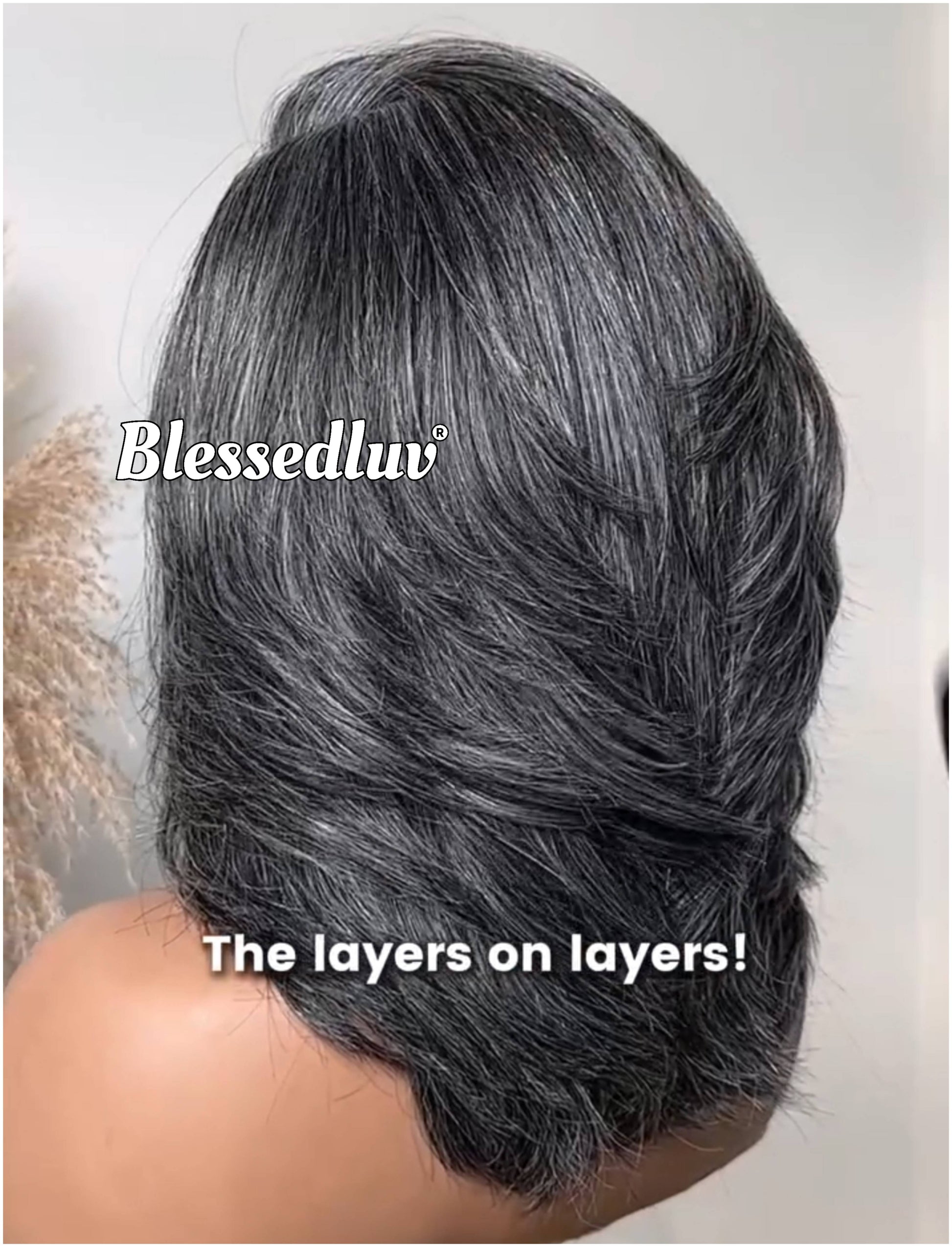 Evelyn - Elegant Salt & Pepper Grey HD Lace Wig – Layered, Glueless-Blessedluv.com-Brazilianweave.com