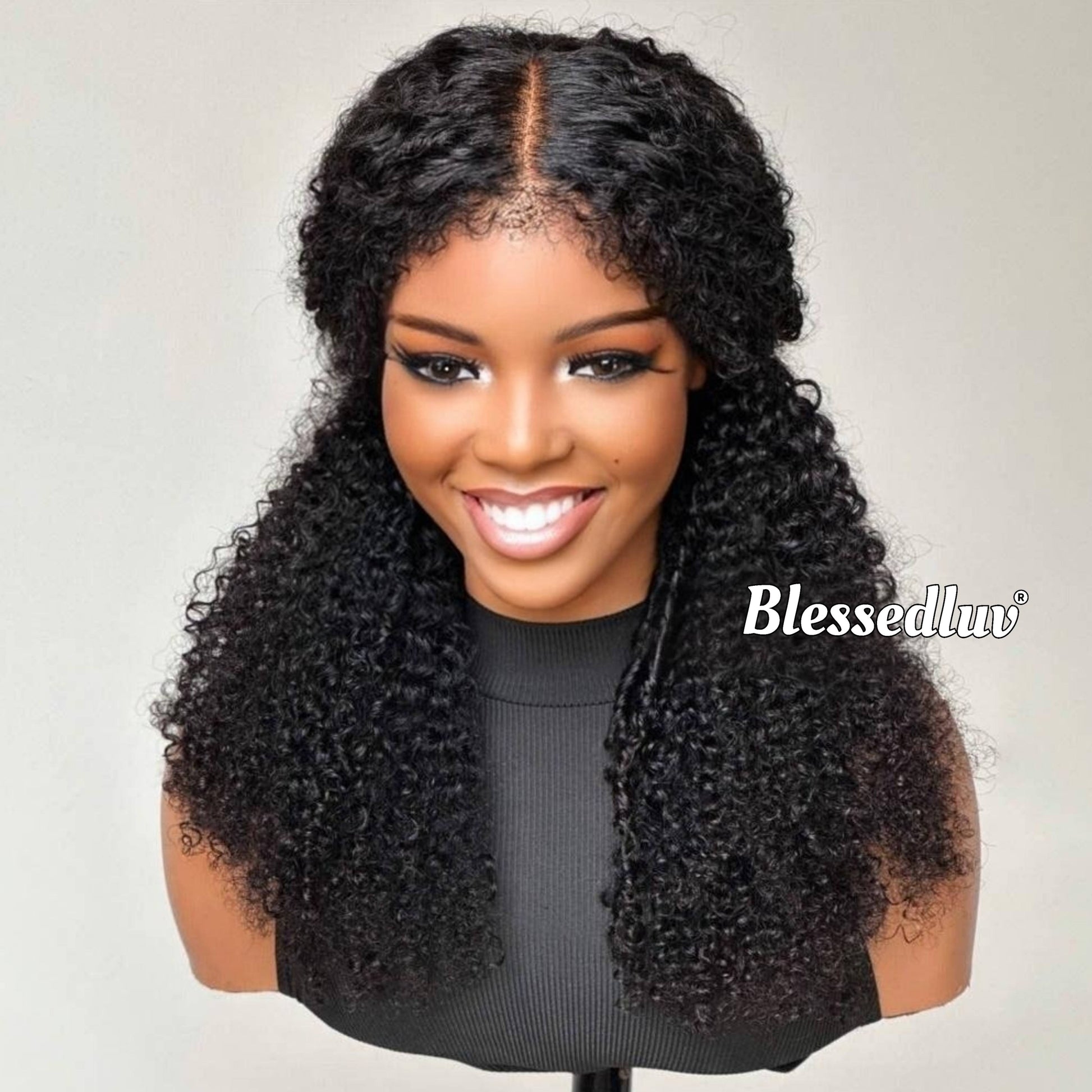 Ngozi - 3C Texture Ventilated Kinky Wig-Blessedluv.com-Brazilianweave.com