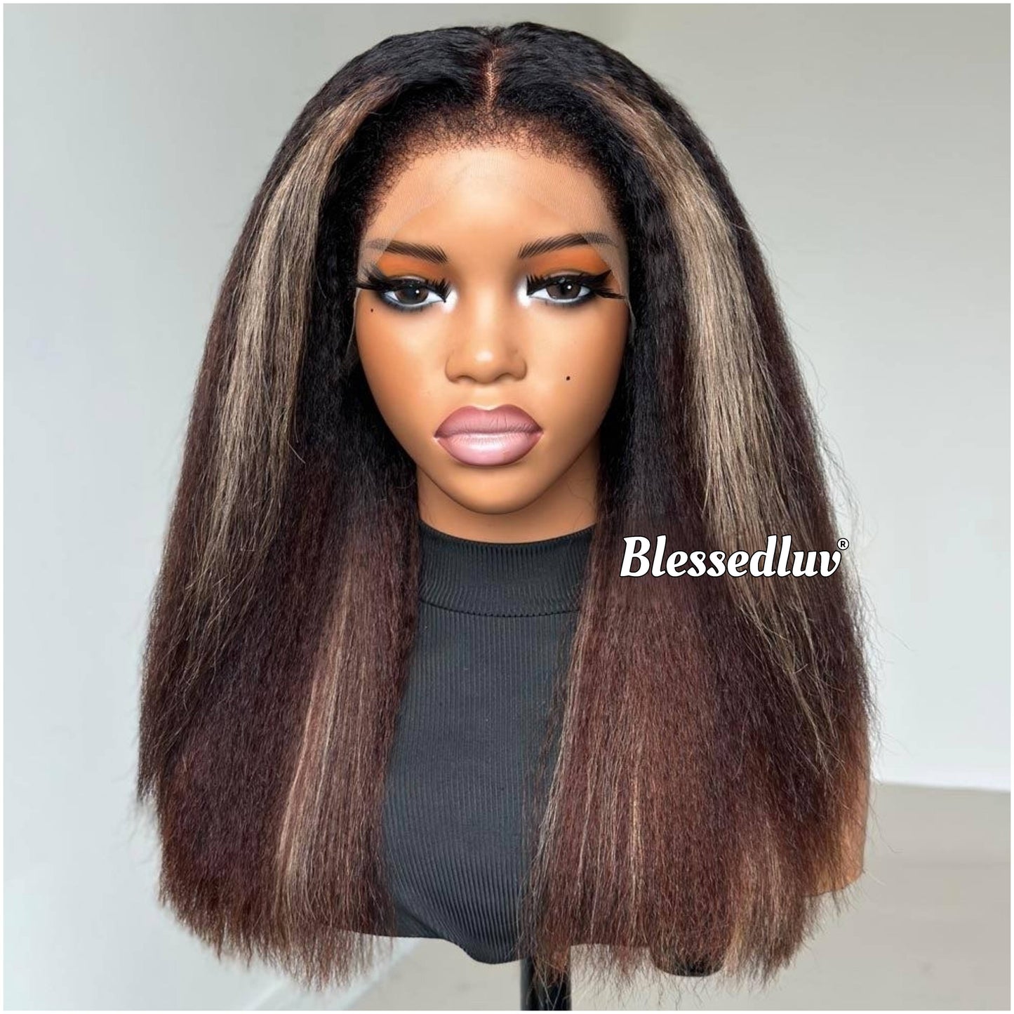 Gloria - 4c Texture Ventilated Kinky Wig-Blessedluv.com-Brazilianweave.com