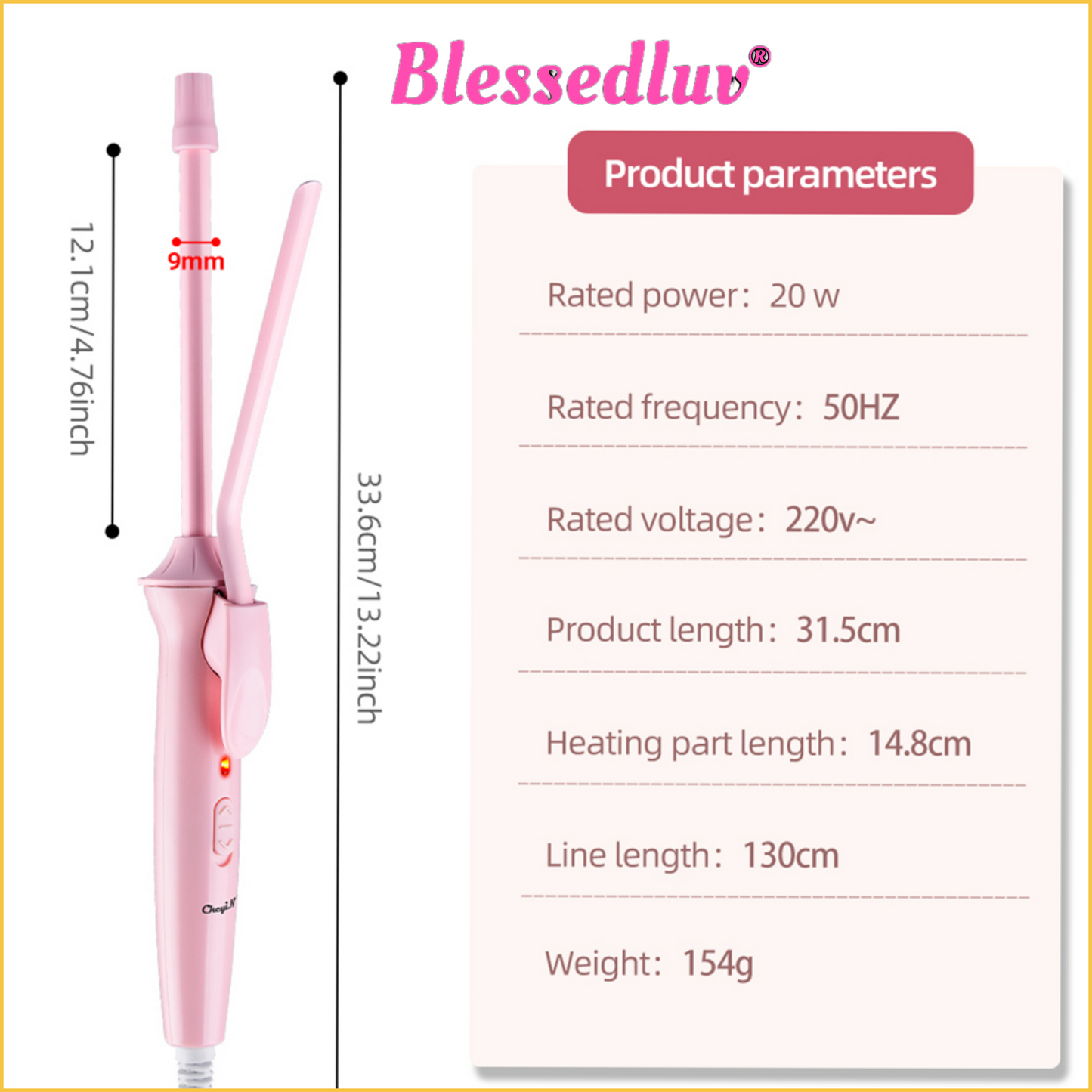 ULTRA Thin Curling Iron-Blessedluv.com-Brazilianweave.com