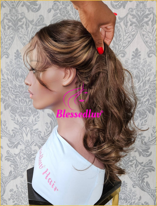 Annie – 13x6 Premium Human Hair Blend Wig-Wig-Blessedluv.com-Brazilianweave.com