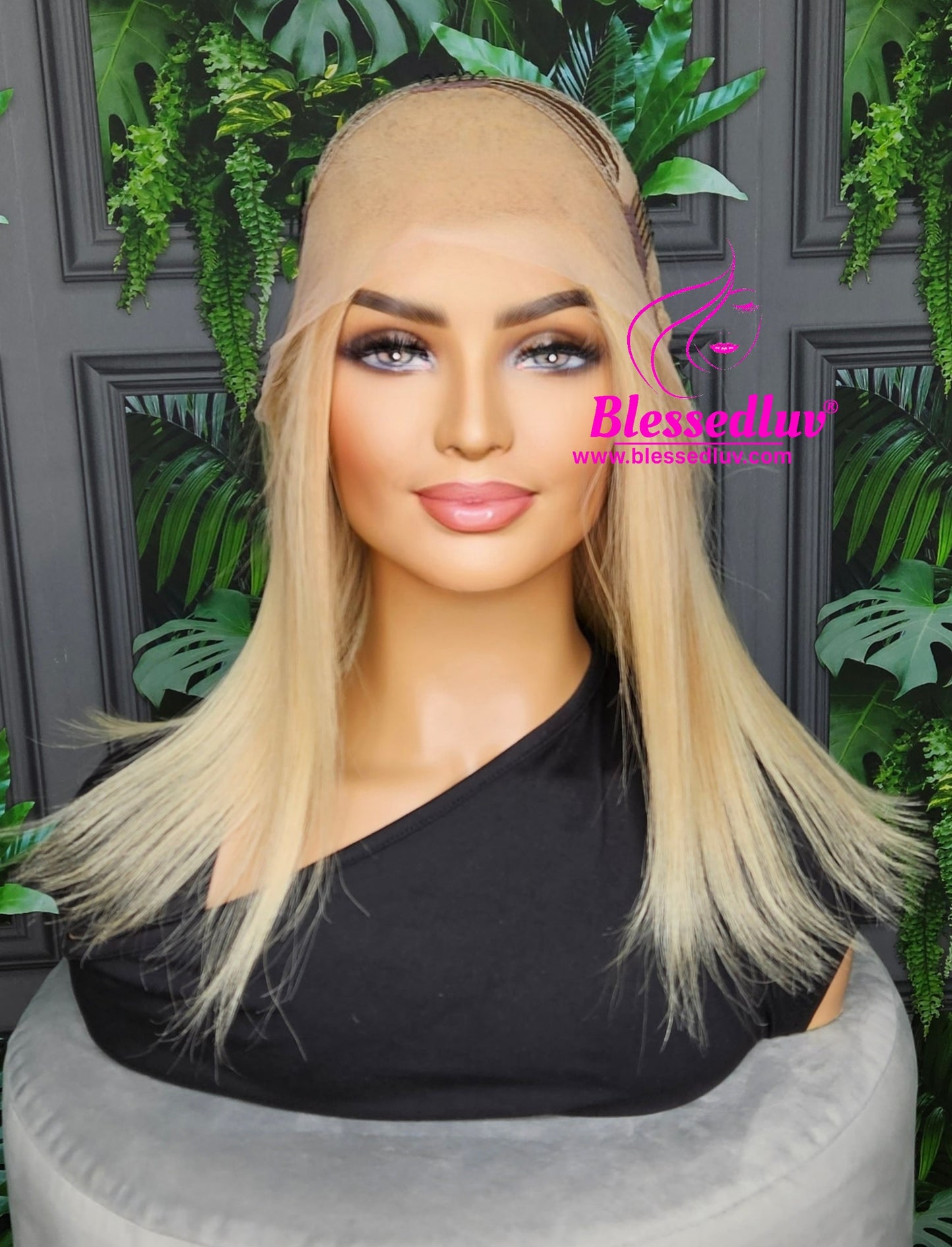 Carlie - Blonde Frontal Bob Wig - SALE-Wigs-www.blessedluv.com-Brazilianweave.com
