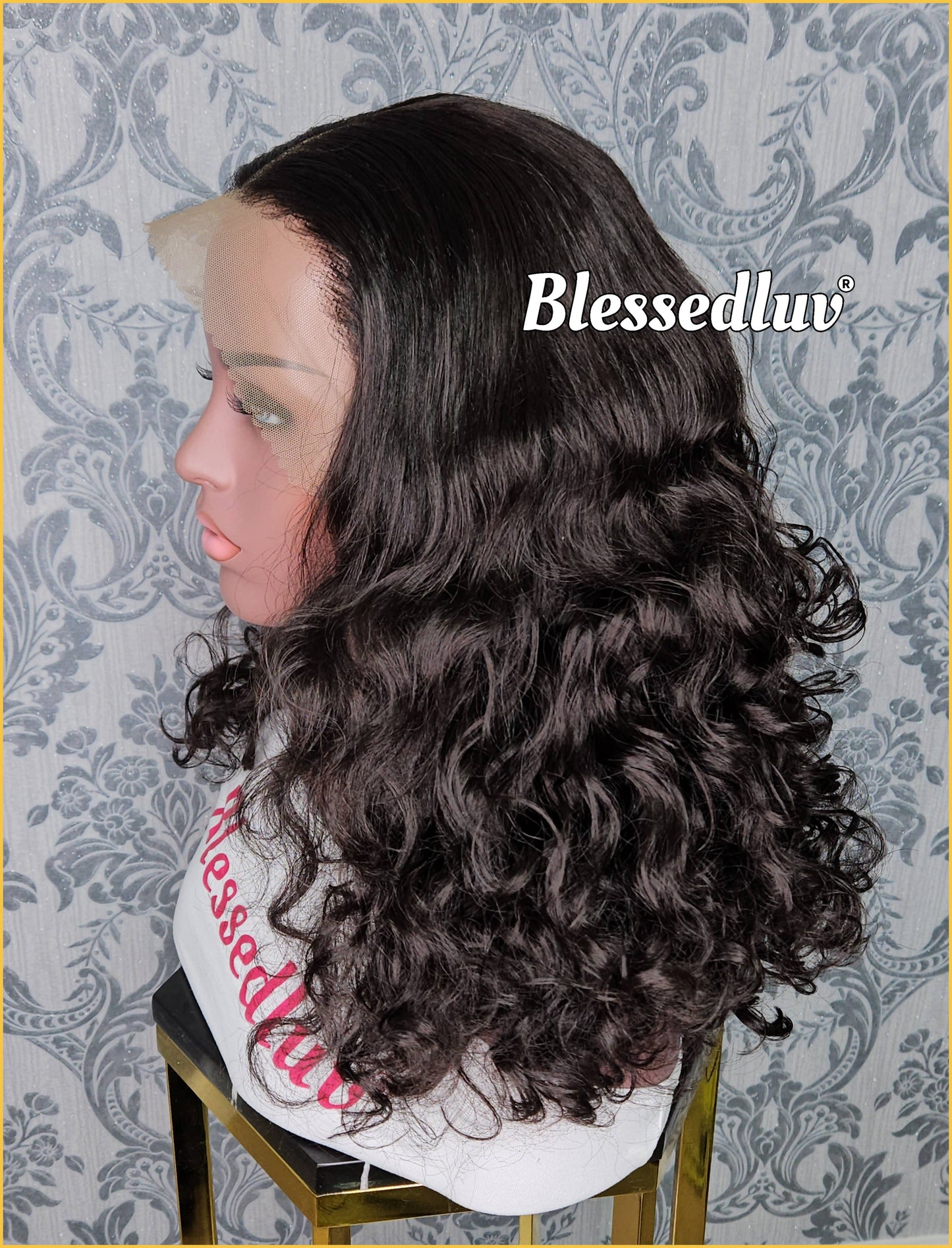Abi – Yaki Curly Human Blend Synthetic Lace Wig-Wig-Blessedluv.com-Brazilianweave.com