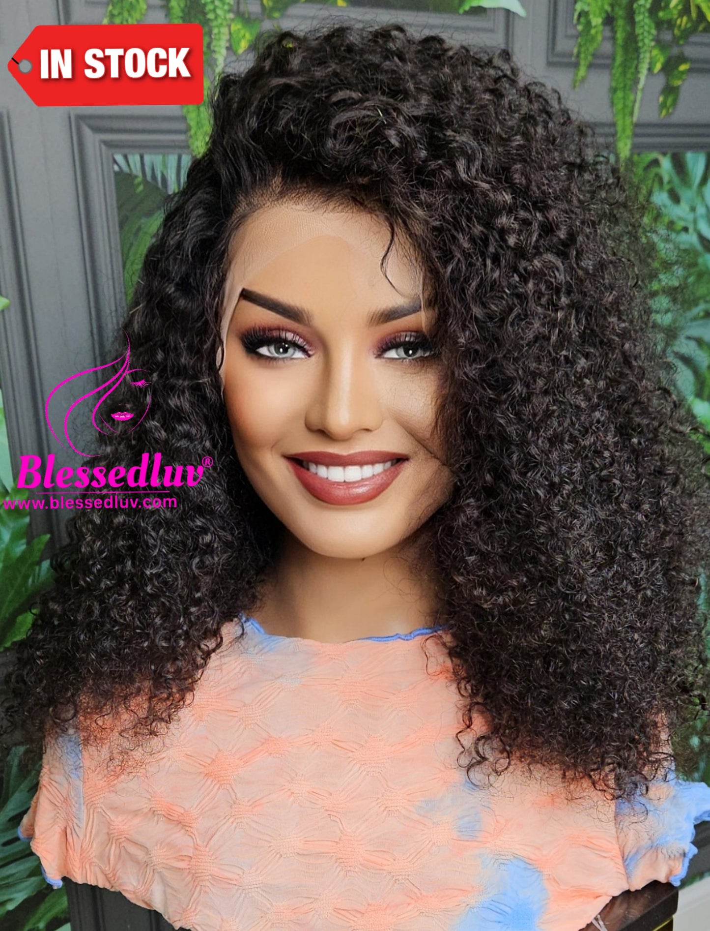 Gabriella 360 Frontal Curly Wig - Affordable Collection - Stock-WIG-Blessedluv.com-Brazilianweave.com
