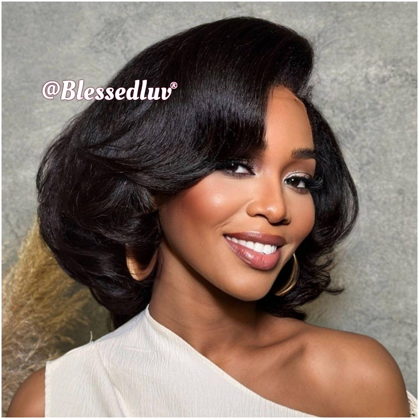 Pauline - 4C Texture Ventilated Bob Wig-Blessedluv.com-Brazilianweave.com