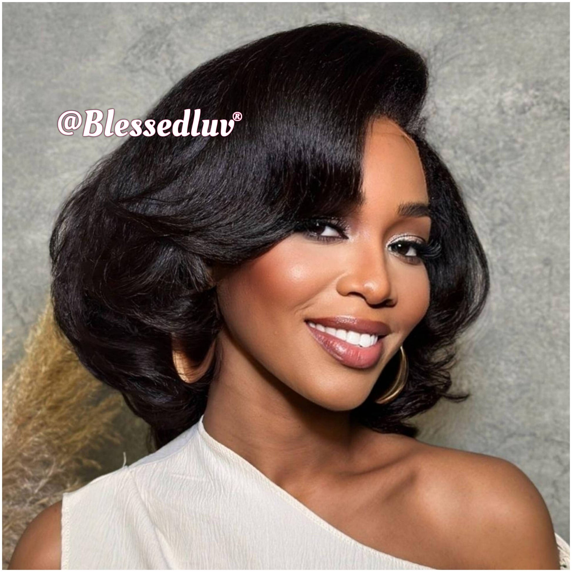 Pauline - 4C Texture Ventilated Bob Wig-Blessedluv.com-Brazilianweave.com