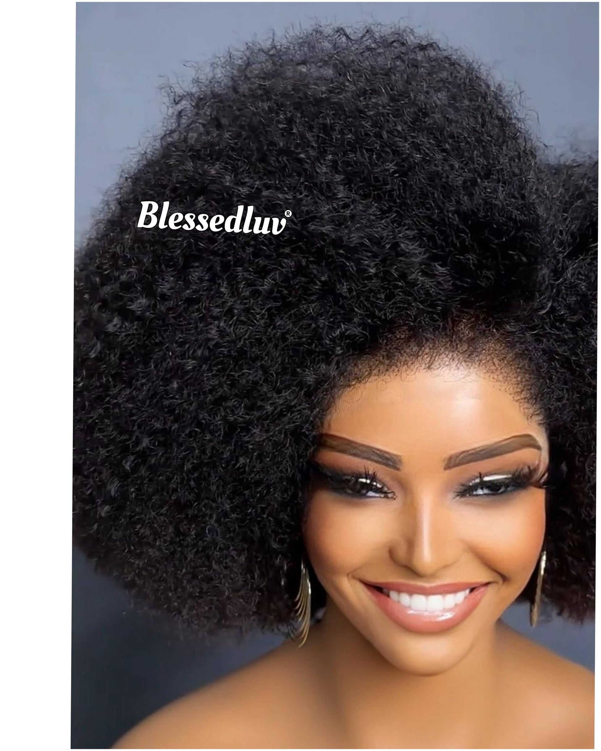 African Queen - 4c Texture Ventilated Kinky Wig-Blessedluv.com-Brazilianweave.com