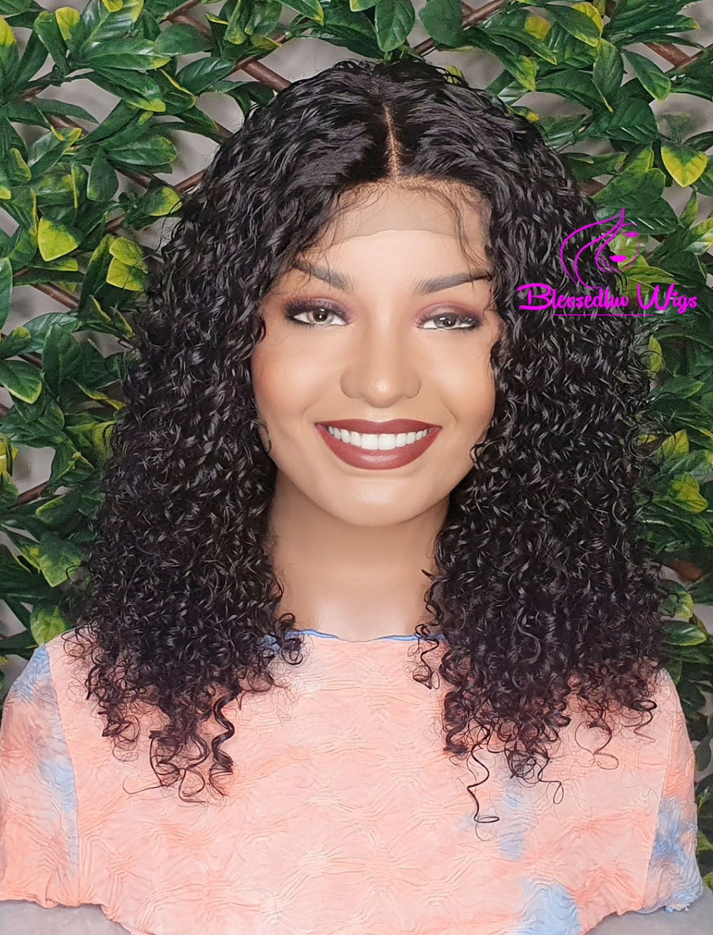 Trinity - Brazilian Kinky Curls Lace Closure Wig-www.brazilianweave.com-Brazilianweave.com
