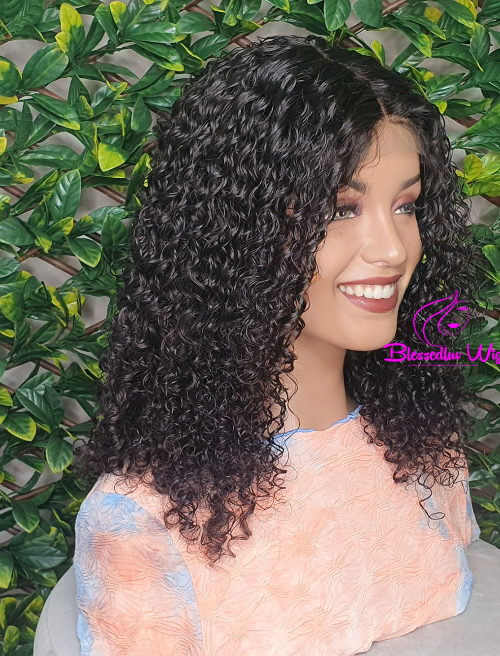 Trinity - Brazilian Kinky Curls Lace Closure Wig-www.brazilianweave.com-Brazilianweave.com
