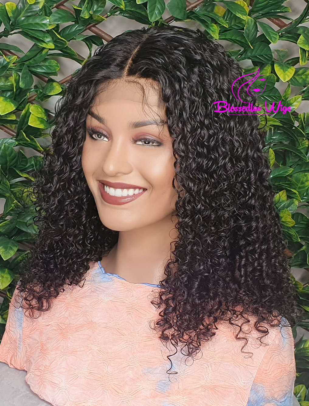 Trinity - Brazilian Kinky Curls Lace Closure Wig-www.brazilianweave.com-Brazilianweave.com