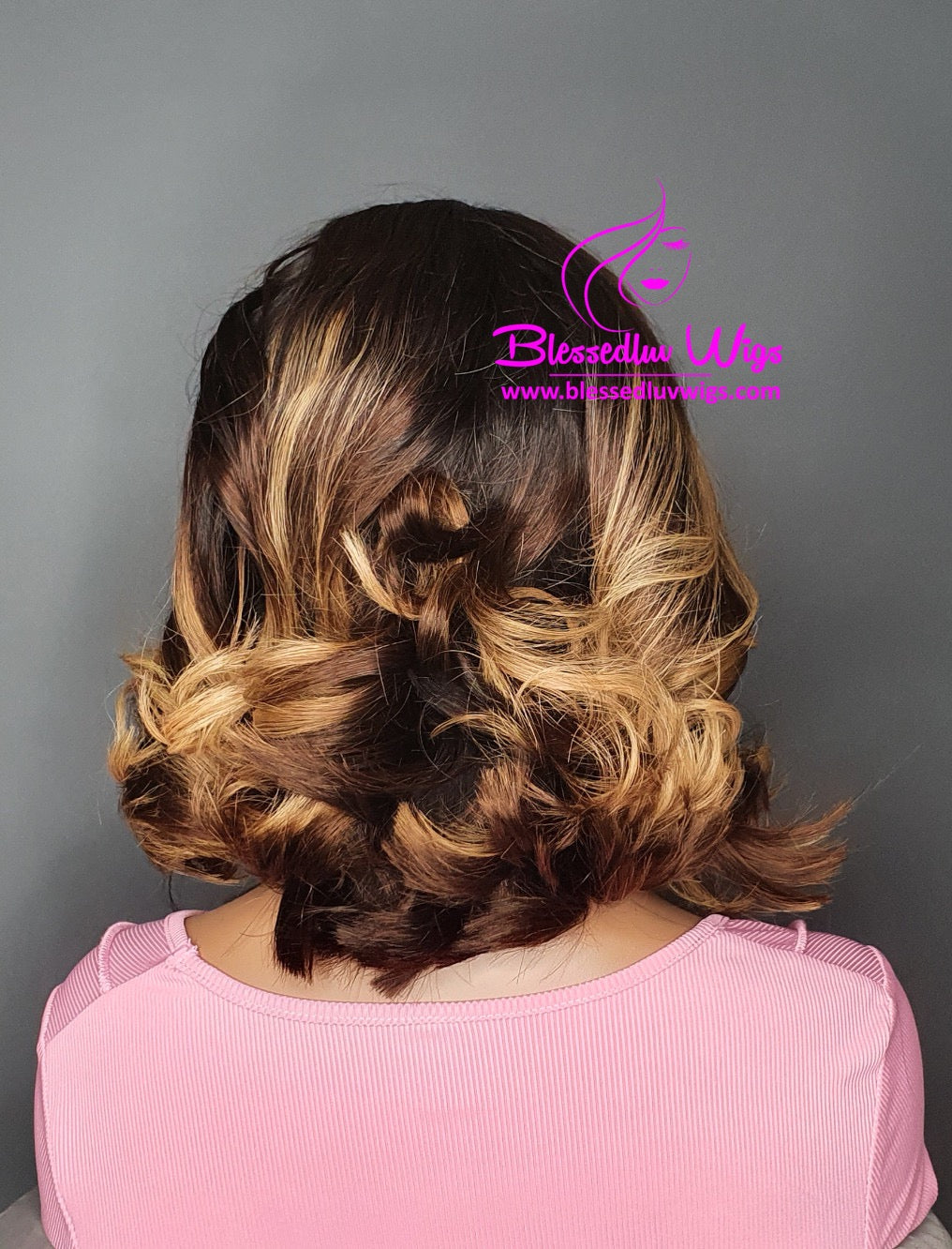 Charlotte - Ombre Bob Brazilian Lace Frontal Wig-www.brazilianweave.com-Brazilianweave.com