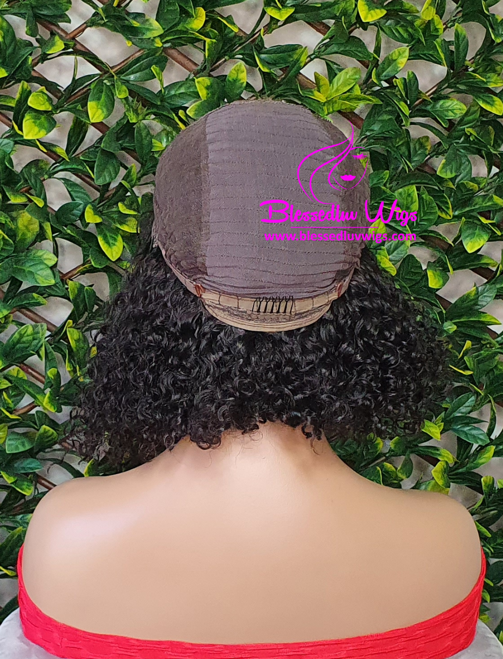 Liliana - Short Tight Curls Brazilian Lace Closure Wig Sale-Wigs-Blessedluv.com-Brazilianweave.com