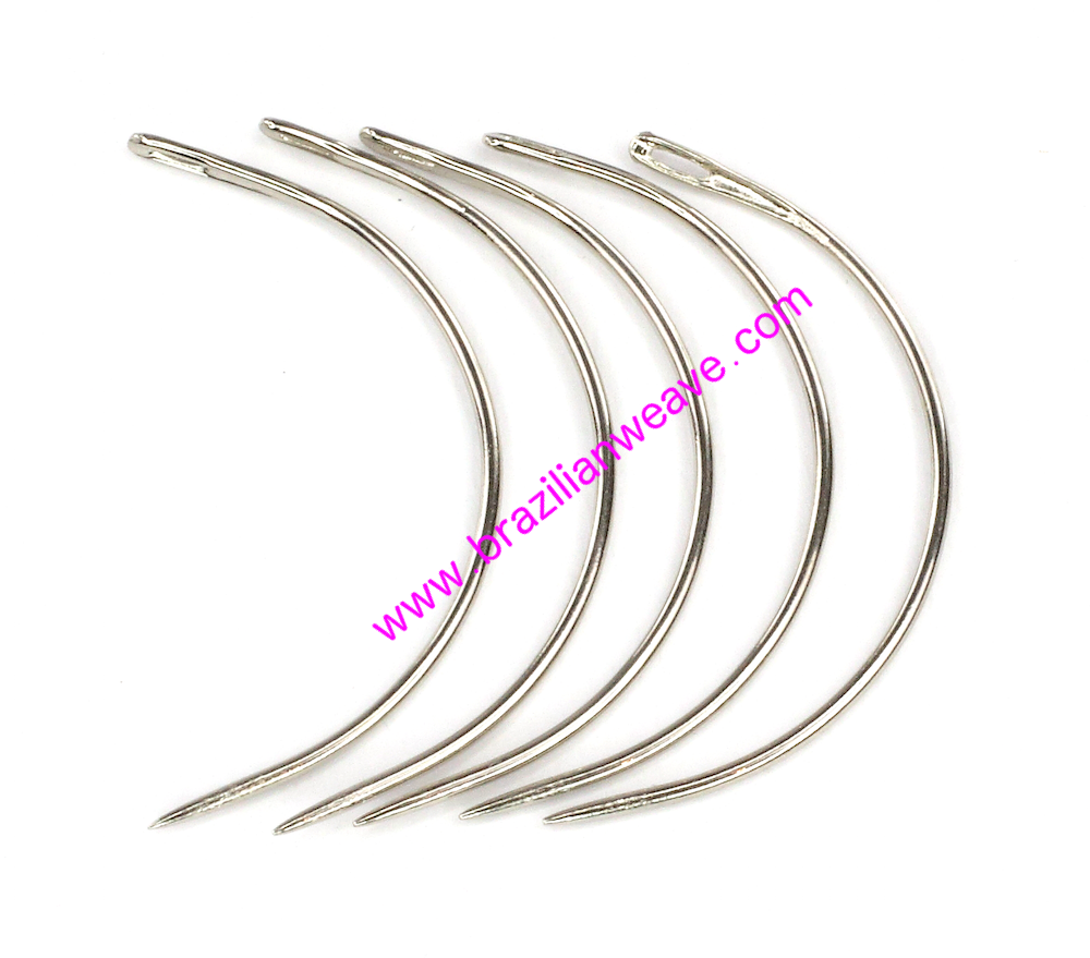 Moon Shape Weaving Needles Small Size x 3-Hair Accessories-Brazilianweave.com-Brazilianweave.com