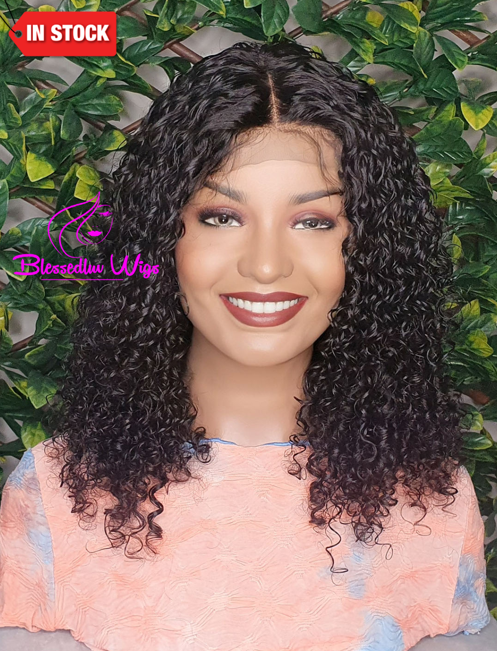 Trinity - Brazilian Kinky Curls Lace Closure Wig-www.brazilianweave.com-Brazilianweave.com