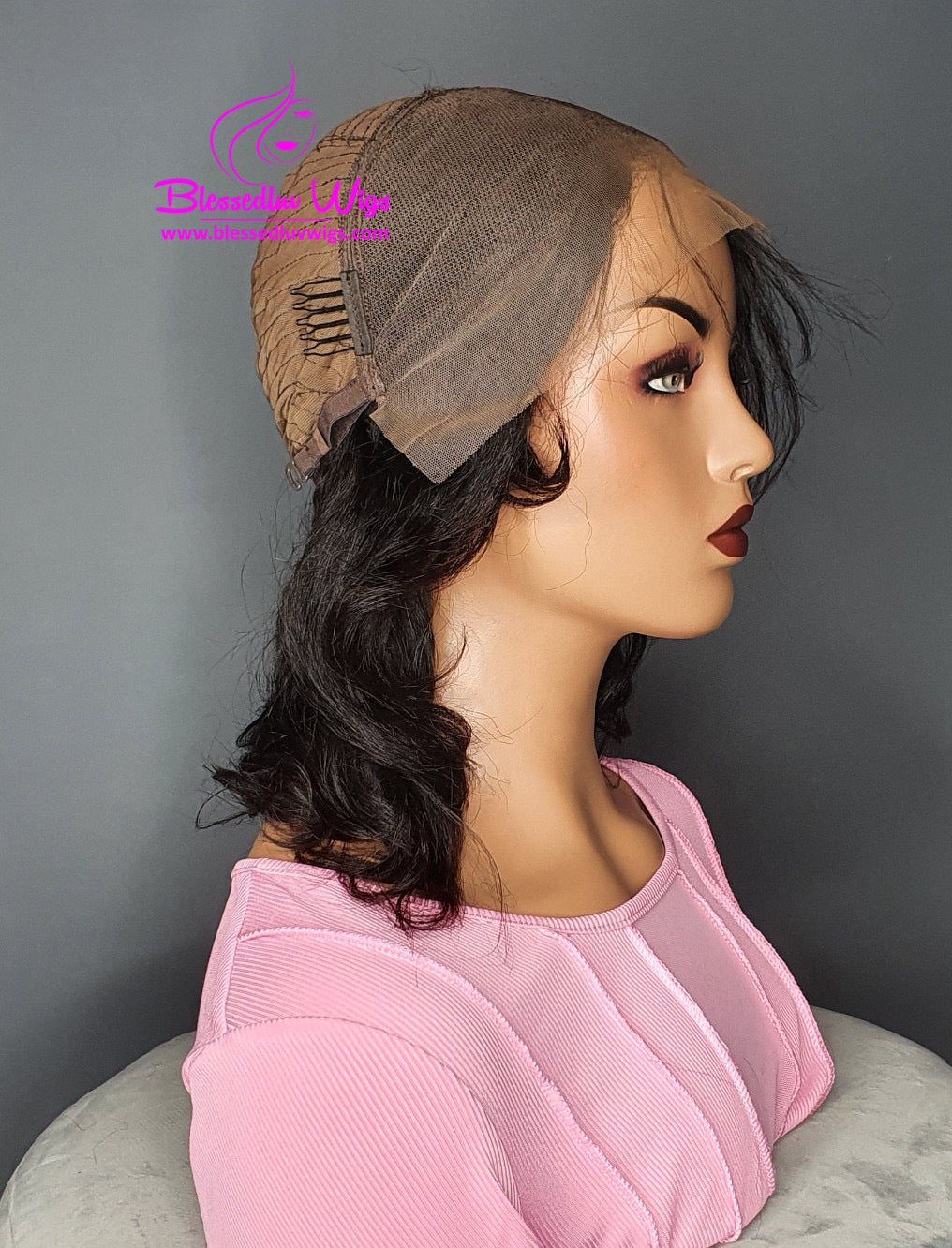 Chloe- Silky Yaki Brazilian Lace Frontal Wig-www.blessedluv.com-Brazilianweave.com