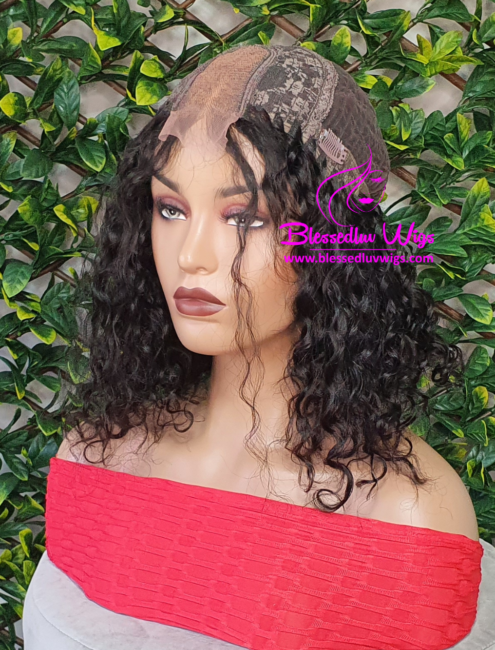Maria - Short Curly Brazilian Lace Closure Wig Sale-Wigs-www.brazilianweave.com-Brazilianweave.com