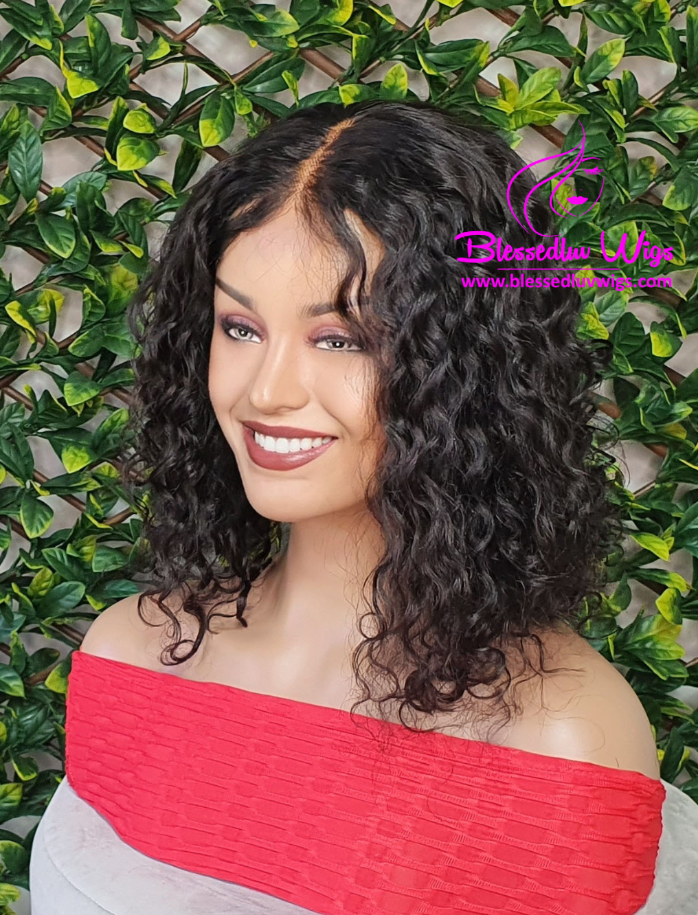 Maria - Short Curly Brazilian Lace Closure Wig Sale-Wigs-www.brazilianweave.com-Brazilianweave.com