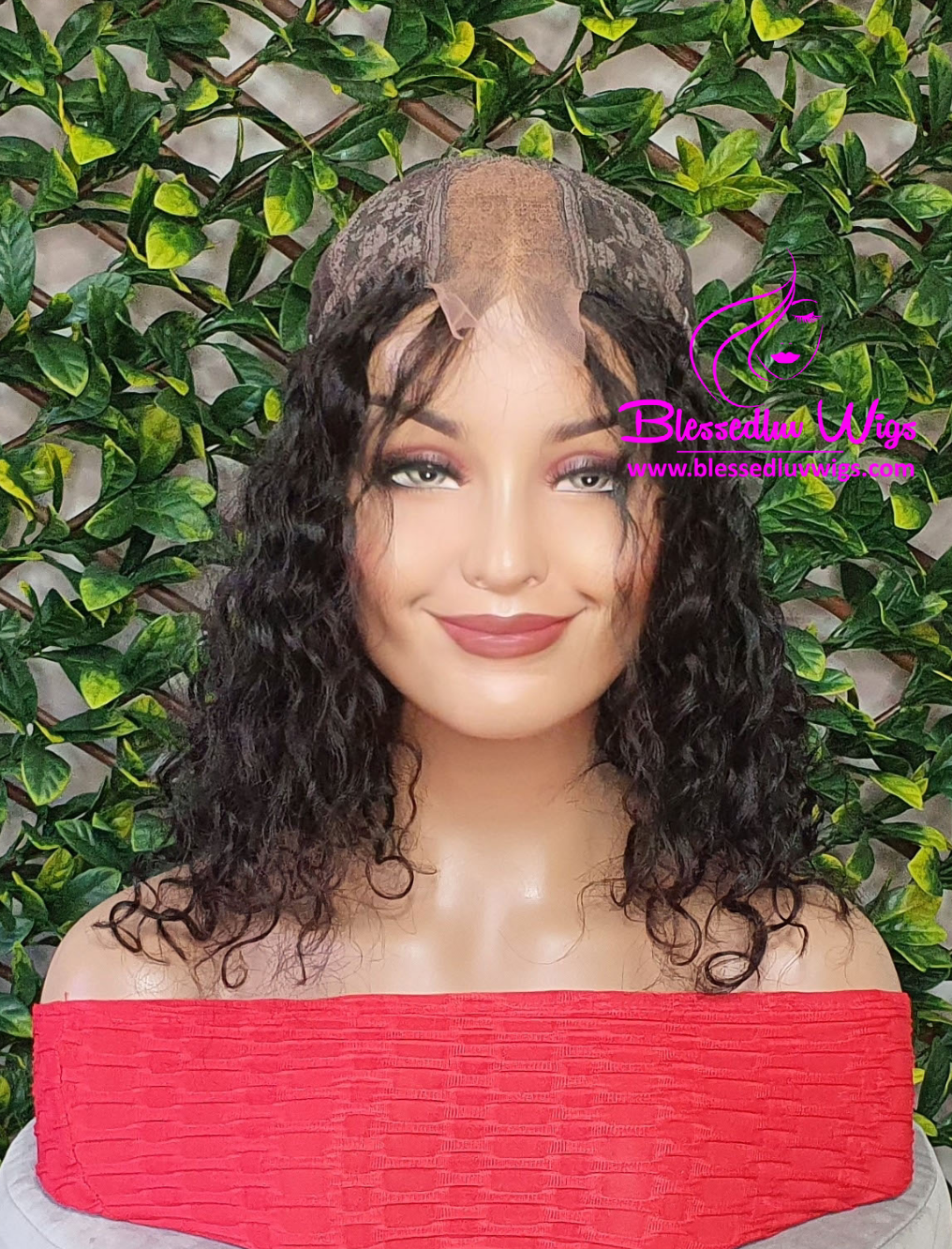 Maria - Short Curly Brazilian Lace Closure Wig Sale-Wigs-www.brazilianweave.com-Brazilianweave.com