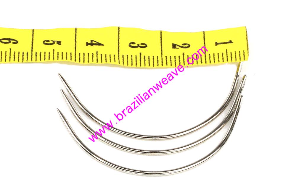 Moon Shape Weaving Needles Small Size x 3-Hair Accessories-Brazilianweave.com-Brazilianweave.com