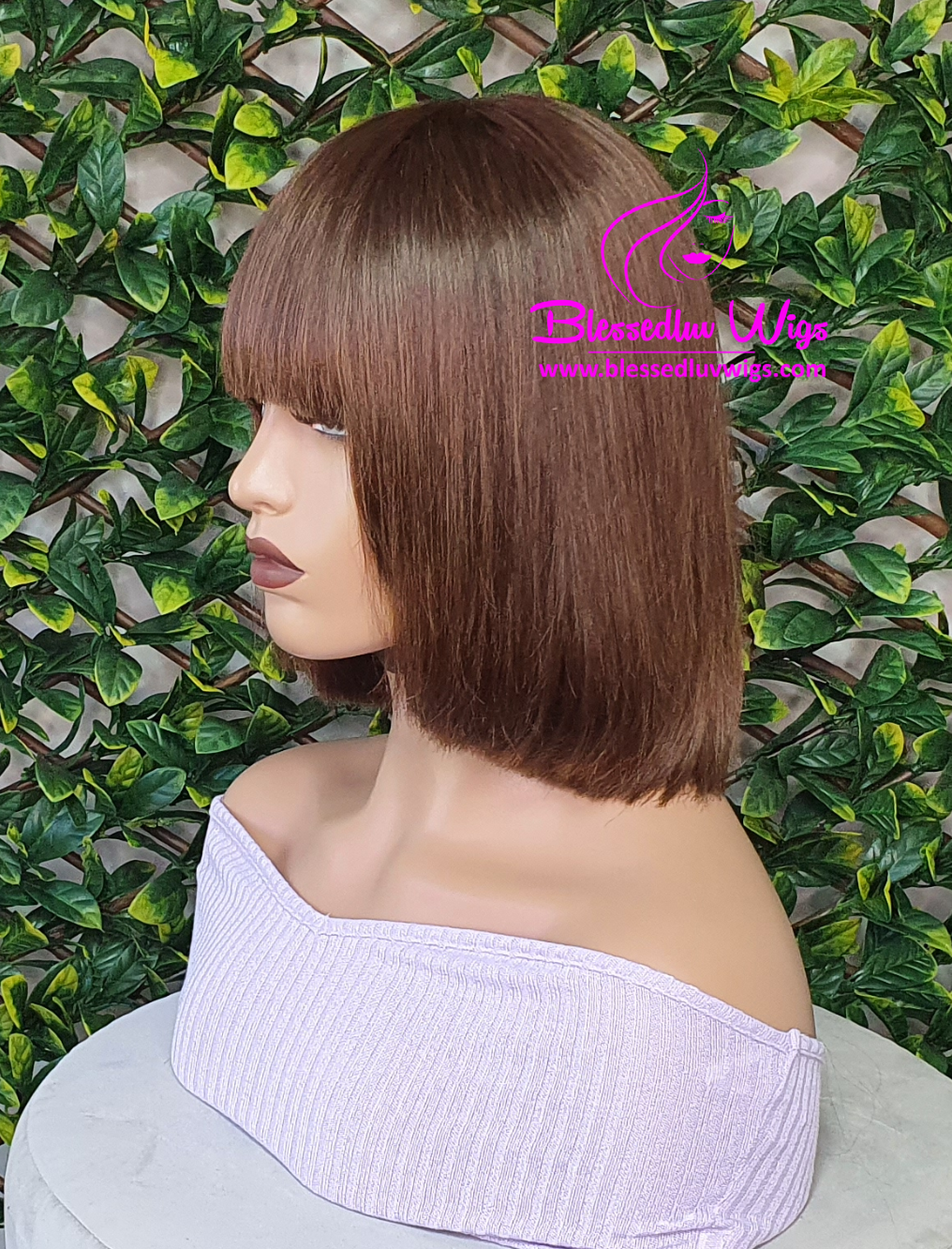 Raelynn - Brazilian Straight Fringe/Bangs Wig #2-Wigs-www.brazilianweave.com-Brazilianweave.com