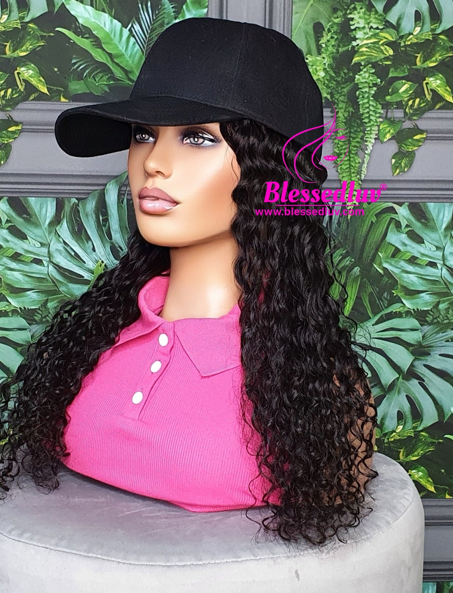 Nadia - Baseball Cap Bob Wig-www.blessedluv.com-Brazilianweave.com