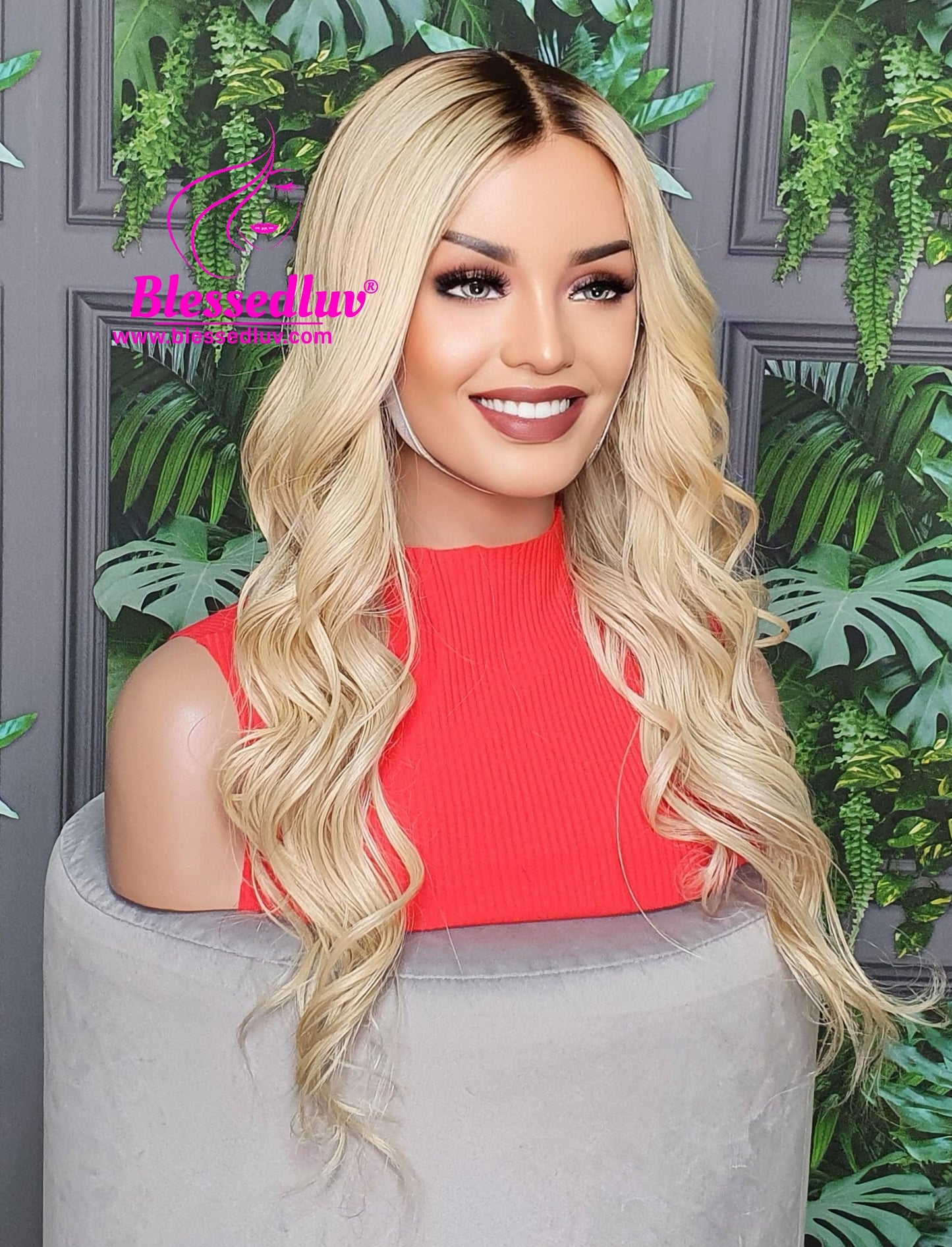 Crystal - Ombre Blonde European Hair - Silk Top Lace Wig-www.brazilianweave.com-Brazilianweave.com