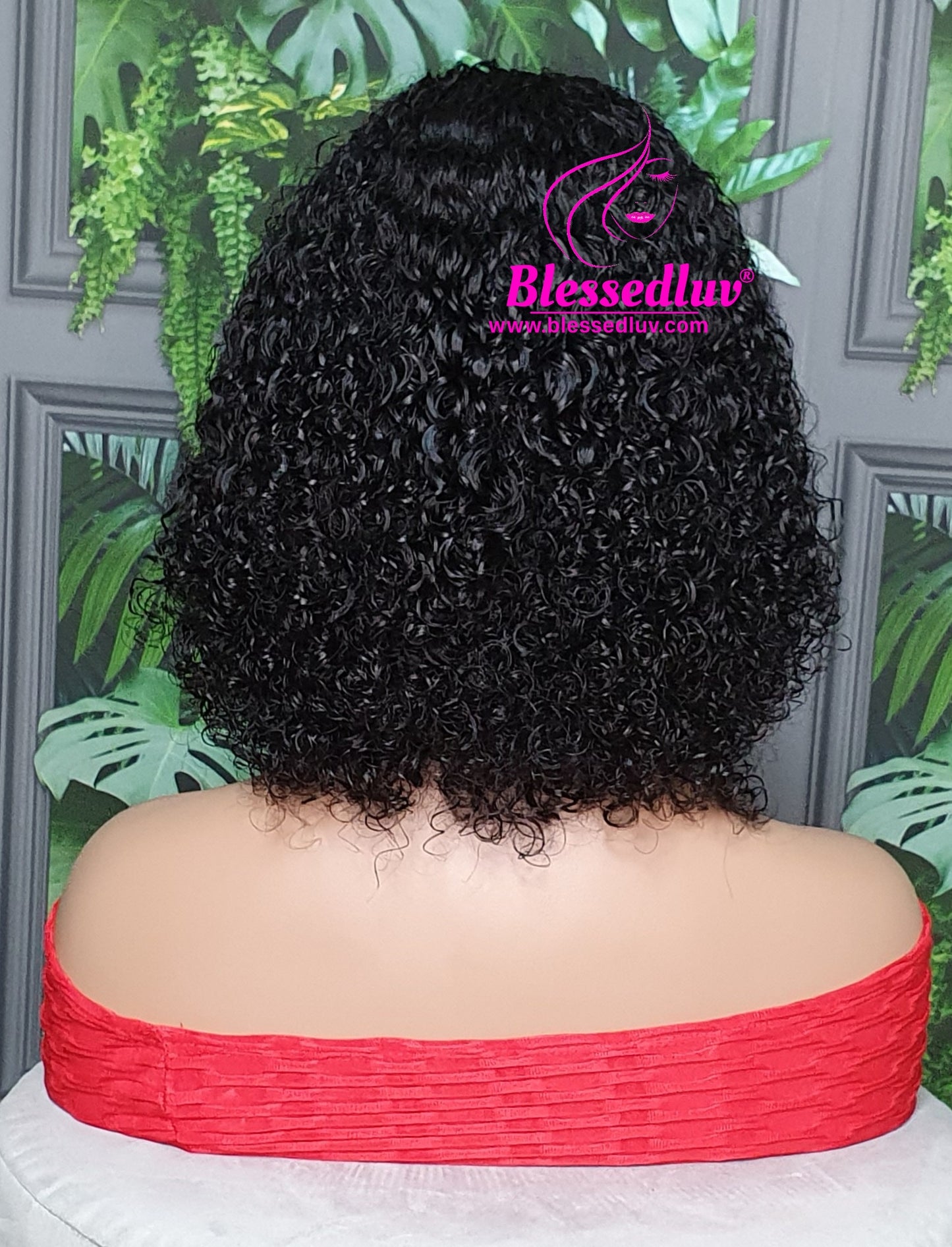 Grace - Brazilian Curly Fringe Machine Mono Wig SALE-Wigs-Blessedluv.com-Brazilianweave.com