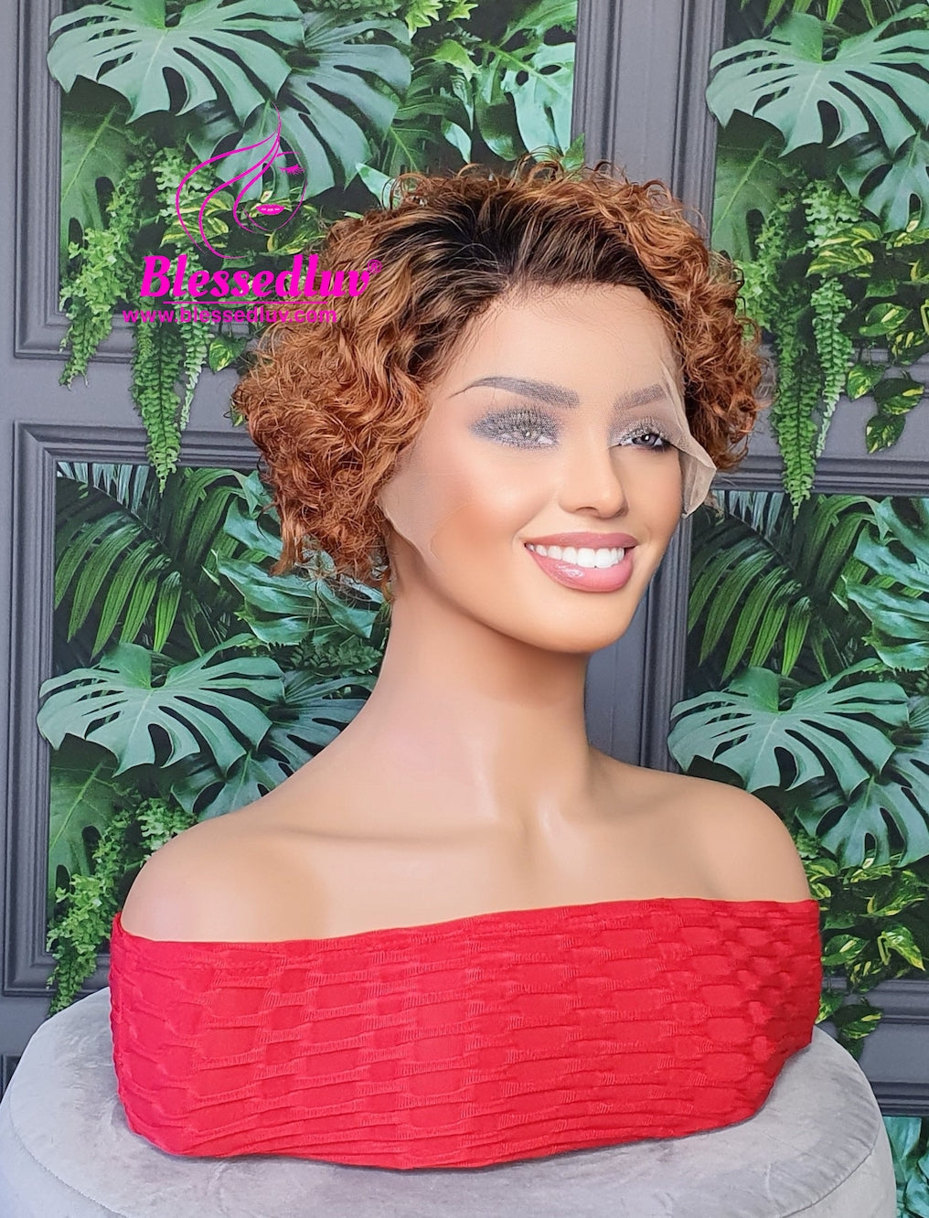 Sam - Ombre Pixie 13x 1 Lace Front Wig-sold-www.brazilianweave.com-Brazilianweave.com