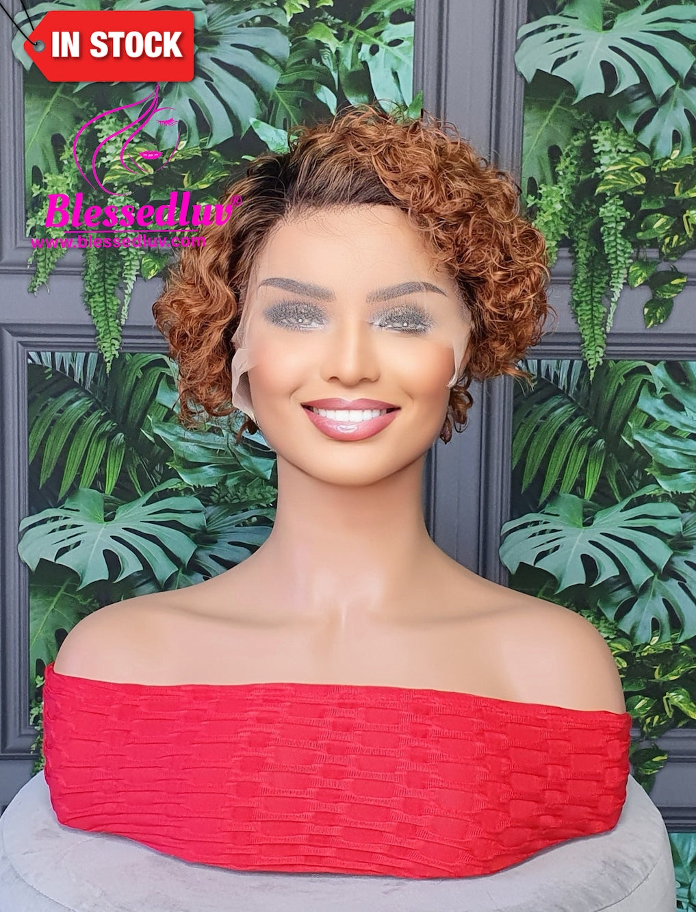 Sam - Ombre Pixie 13x 1 Lace Front Wig-sold-www.brazilianweave.com-Brazilianweave.com