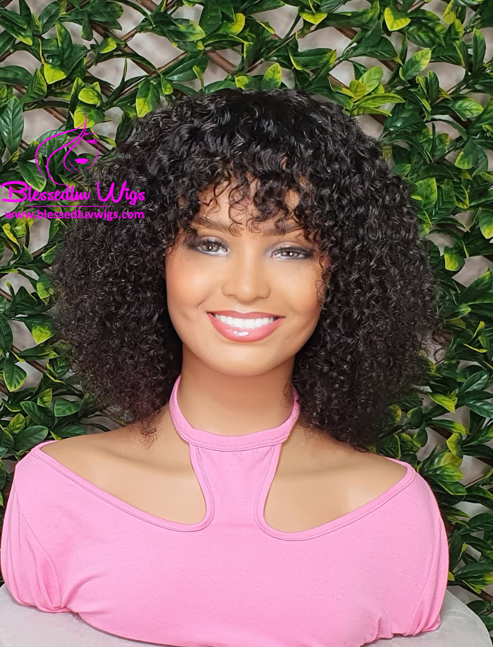 Jade - Curly Blunt bob Brazilian Lace Closure Wig-Wigs-www.brazilianweave.com-Brazilianweave.com