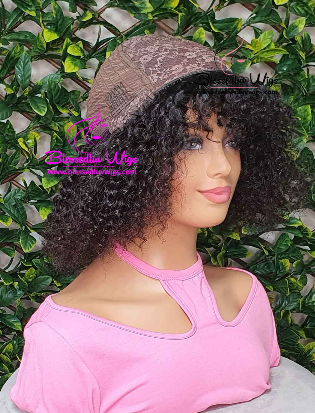 Jade - Curly Blunt bob Brazilian Lace Closure Wig-Wigs-www.brazilianweave.com-Brazilianweave.com