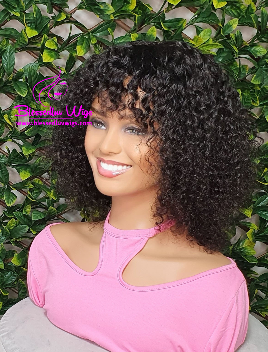 Jade - Curly Blunt bob Brazilian Lace Closure Wig-Wigs-www.brazilianweave.com-Brazilianweave.com
