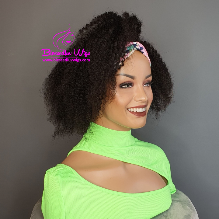 Allison - Headband Wig Brazilian Afro Curly, 16 Inch-Brazilianweave.com-Brazilianweave.com