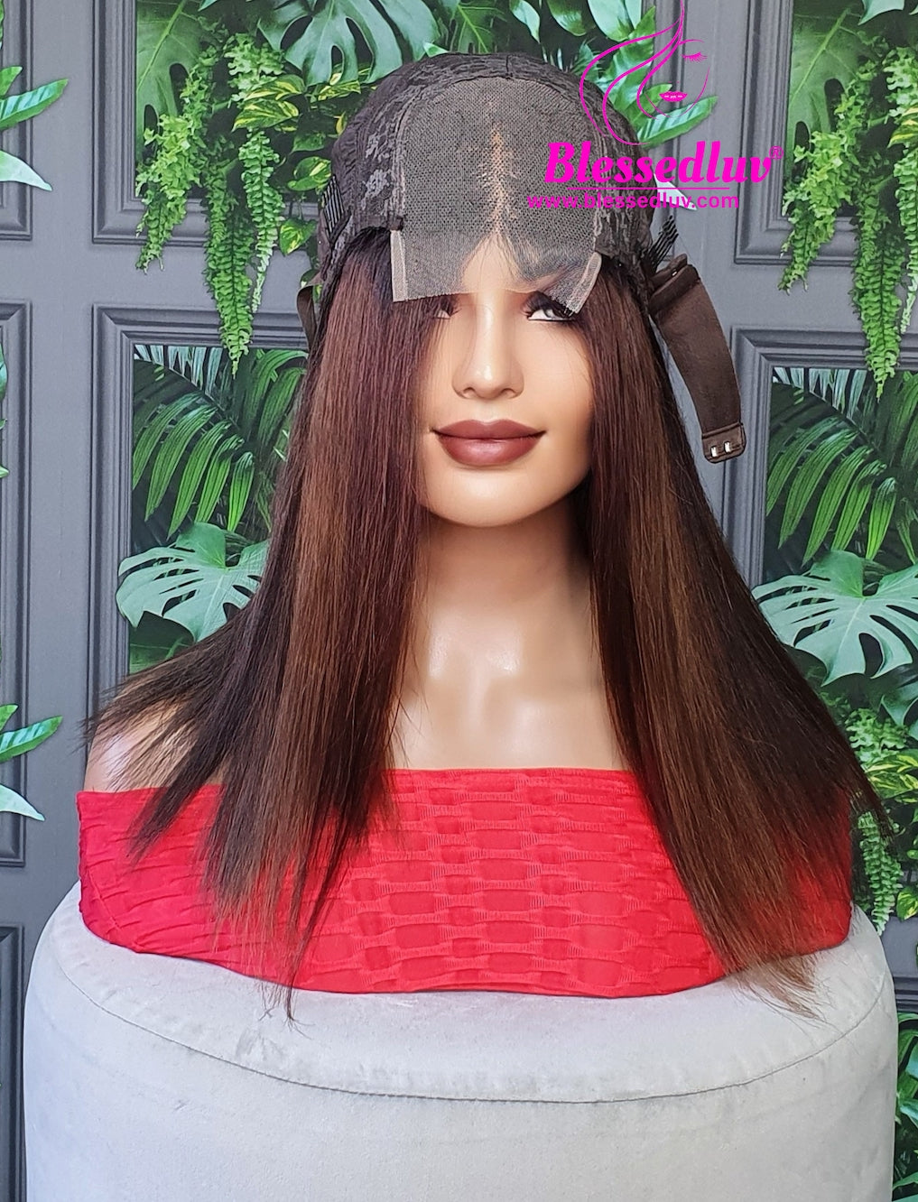 Debs - Ombre Blunt Cut bob Brazilian Lace Closure Wig-Wigs-www.brazilianweave.com-Brazilianweave.com