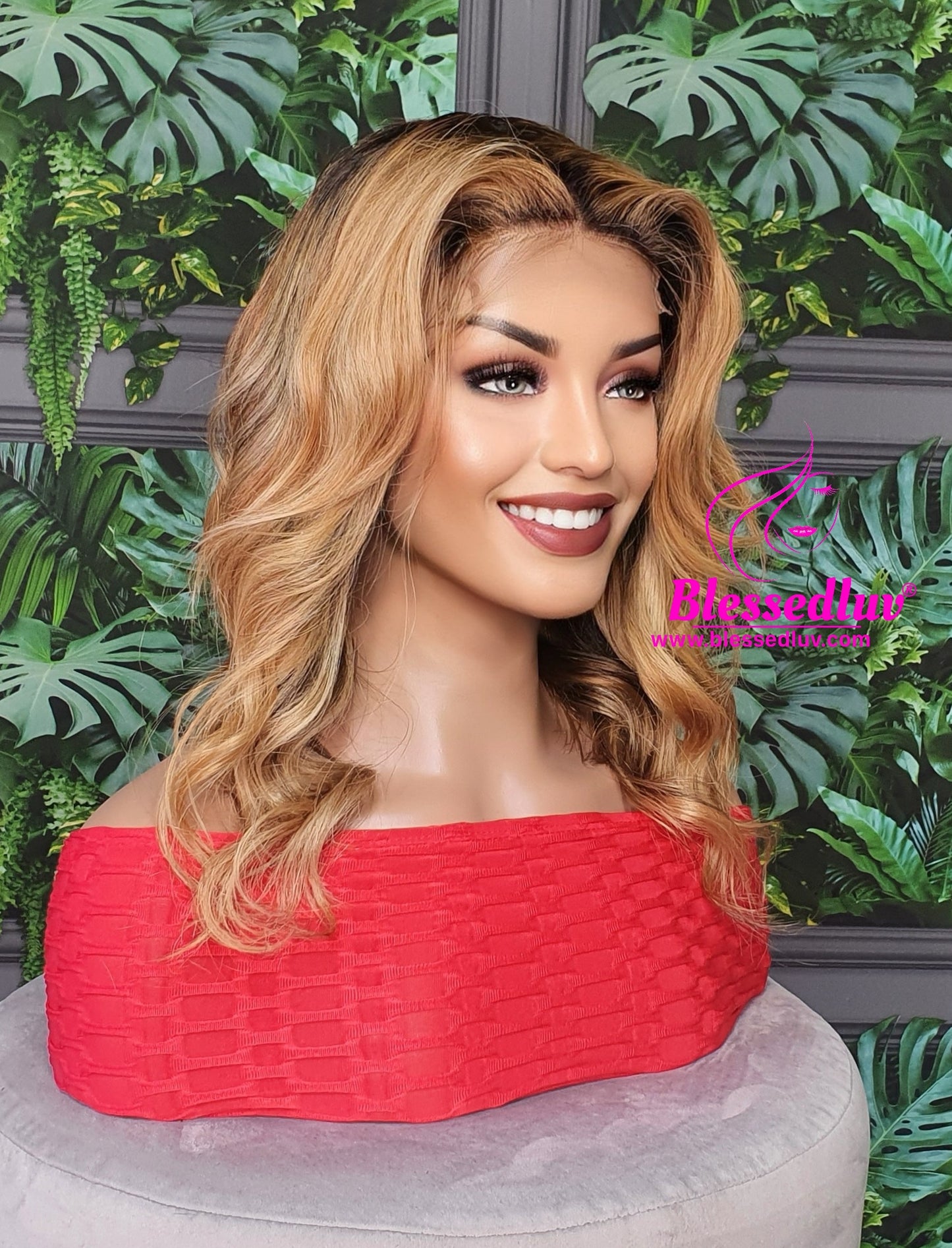 Lilly - Honey Blonde Lace Closure Wig-www.brazilianweave.com-Brazilianweave.com