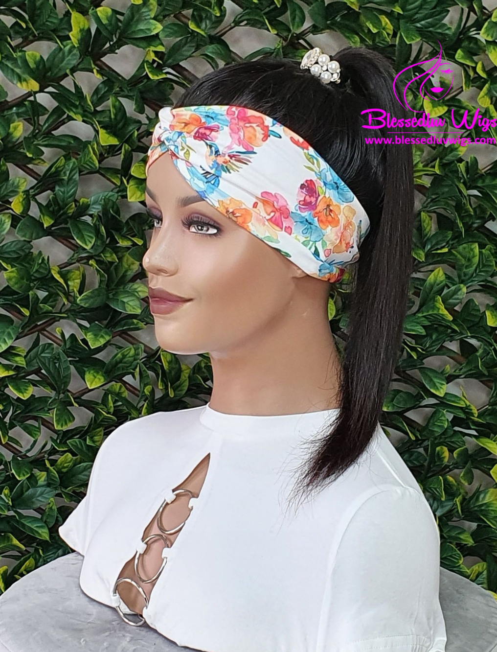 Rachel - Ponytail Headband Wig- Brazilian Hair-www.blessedluv.com-Brazilianweave.com