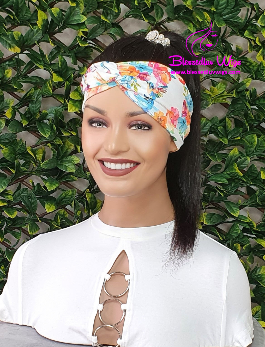 Rachel - Ponytail Headband Wig- Brazilian Hair-www.blessedluv.com-Brazilianweave.com