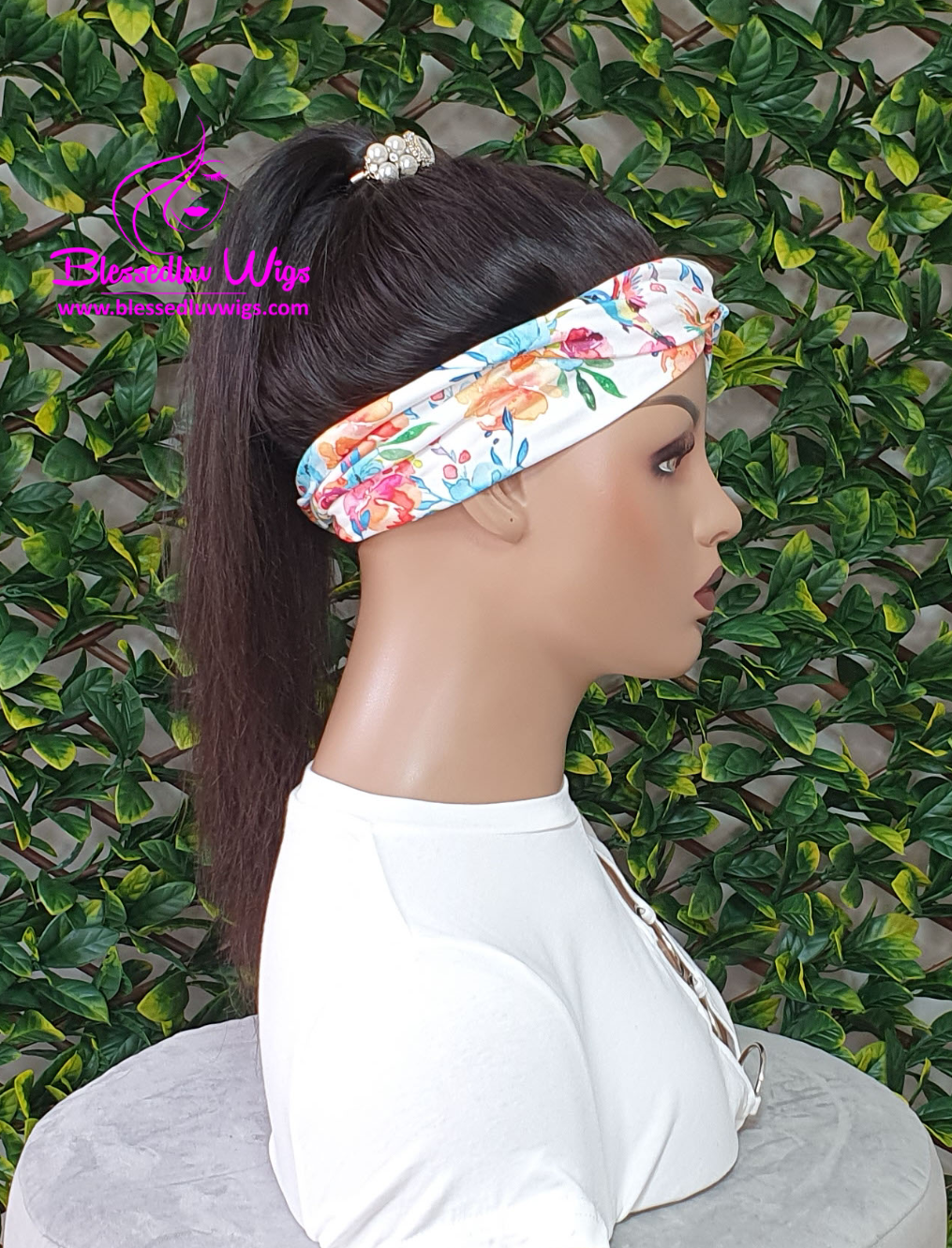 Rachel - Ponytail Headband Wig- Brazilian Hair-www.blessedluv.com-Brazilianweave.com