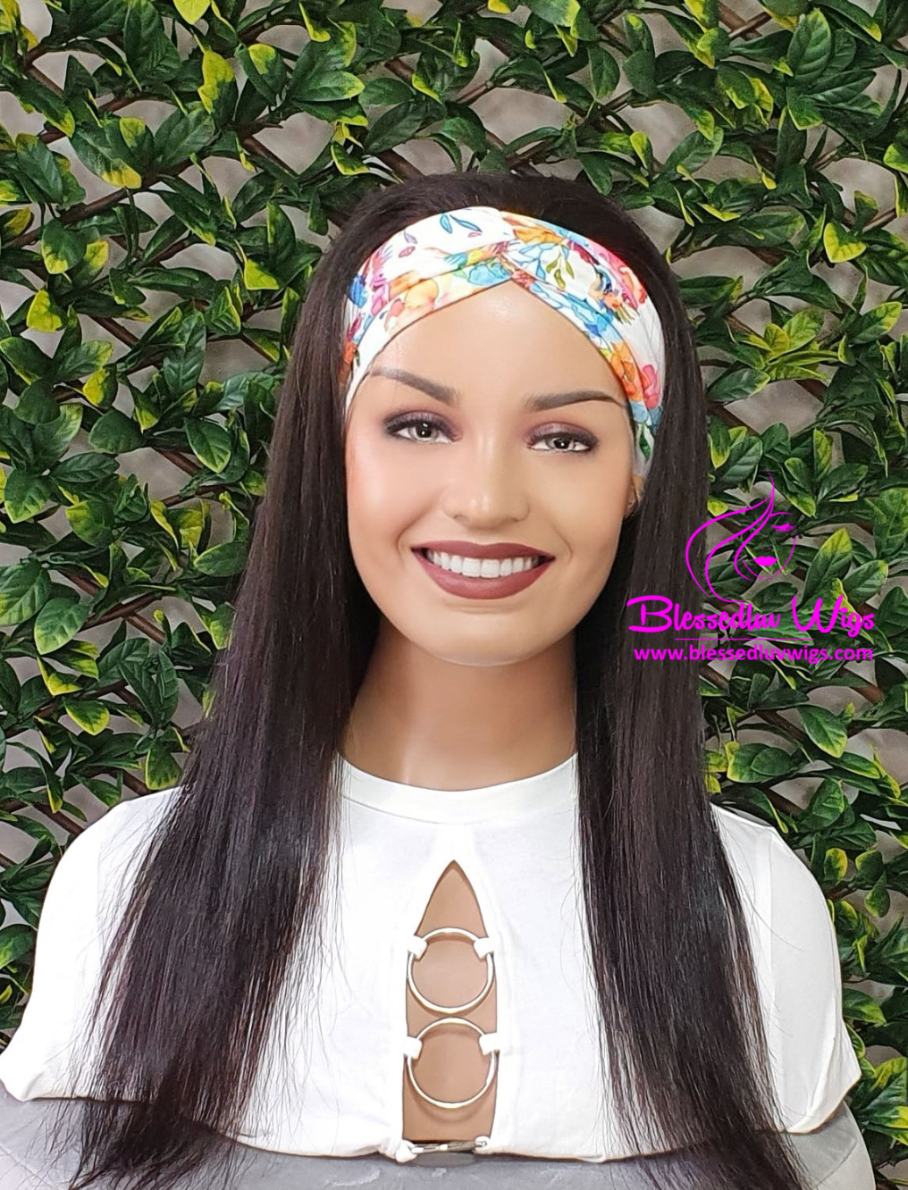 Rachel - Ponytail Headband Wig- Brazilian Hair-www.blessedluv.com-Brazilianweave.com