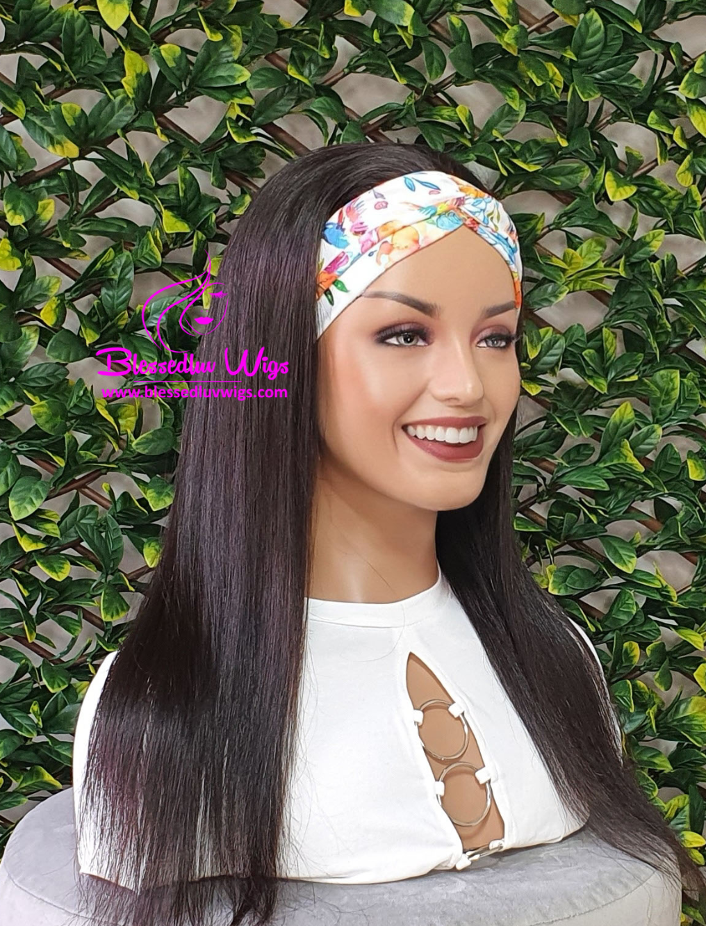 Rachel - Ponytail Headband Wig- Brazilian Hair-www.blessedluv.com-Brazilianweave.com