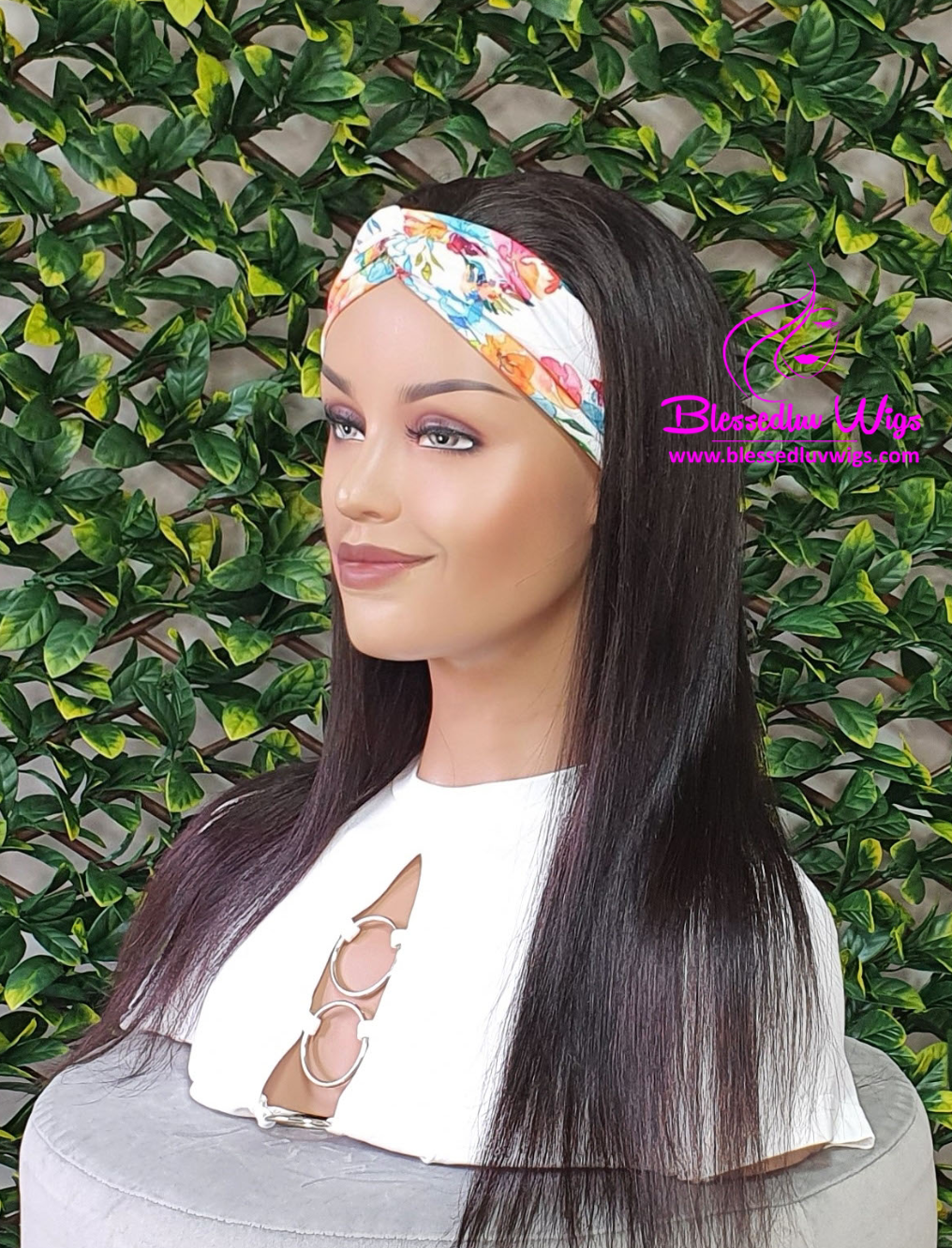 Rachel - Ponytail Headband Wig- Brazilian Hair-www.blessedluv.com-Brazilianweave.com