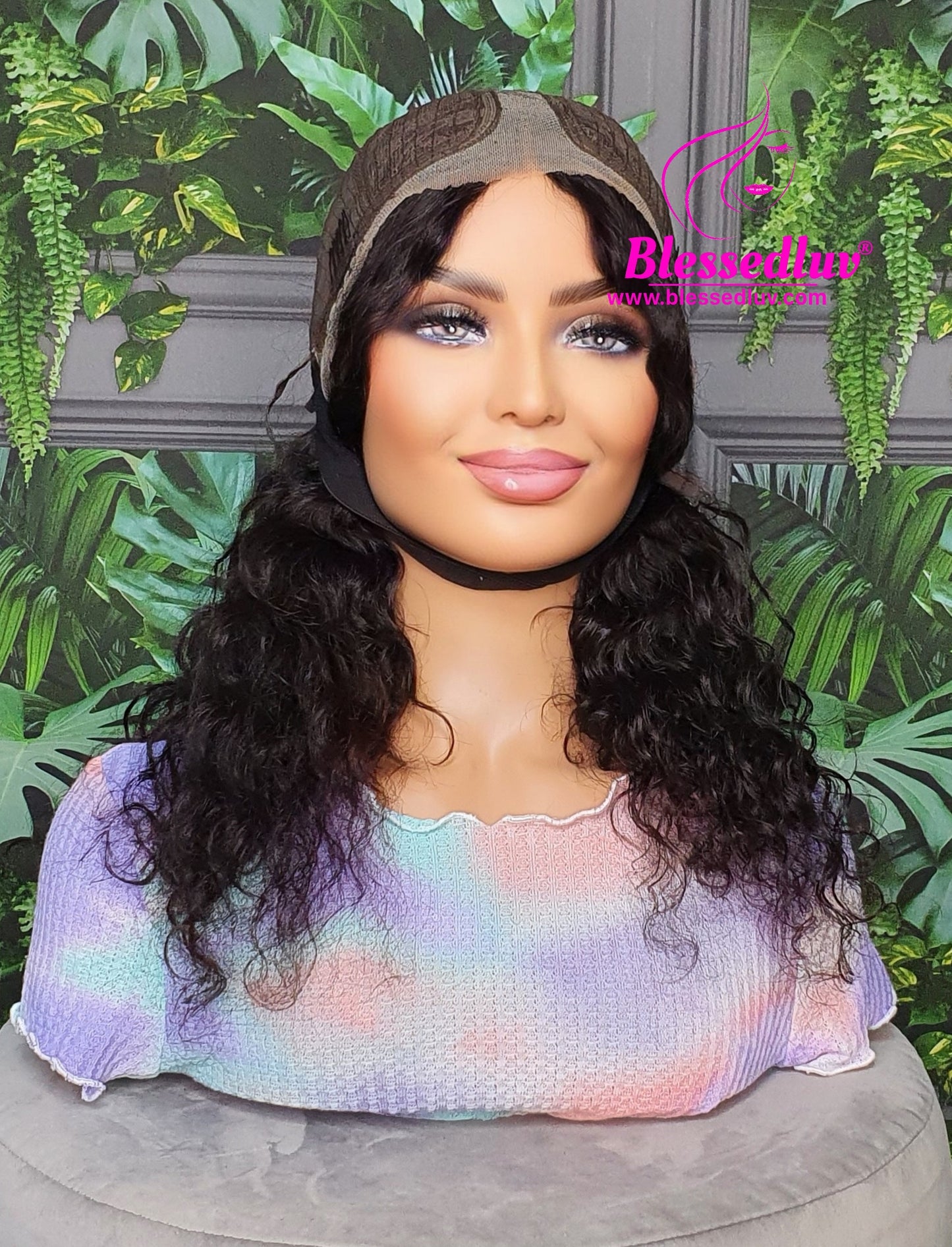 Elodie - Curly 13x1 Lace Front Wig-Wigs-www.blessedluv.com-Brazilianweave.com