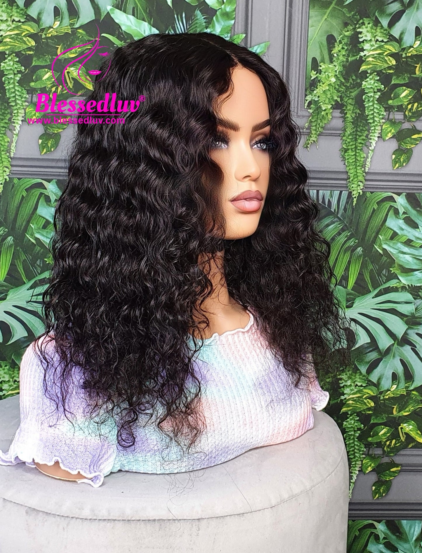 Elodie - Curly 13x1 Lace Front Wig-Wigs-www.blessedluv.com-Brazilianweave.com