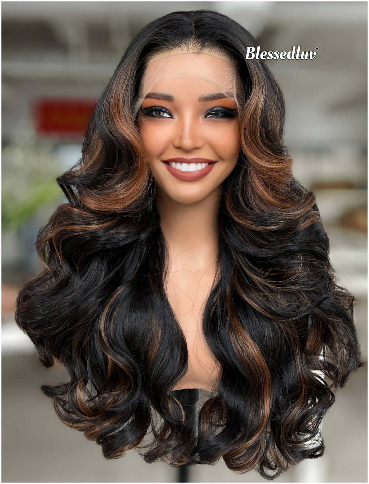 Cassy – 13x4 Premium Human Hair Blend Wig (Copy)-Wig-Blessedluv.com-Brazilianweave.com