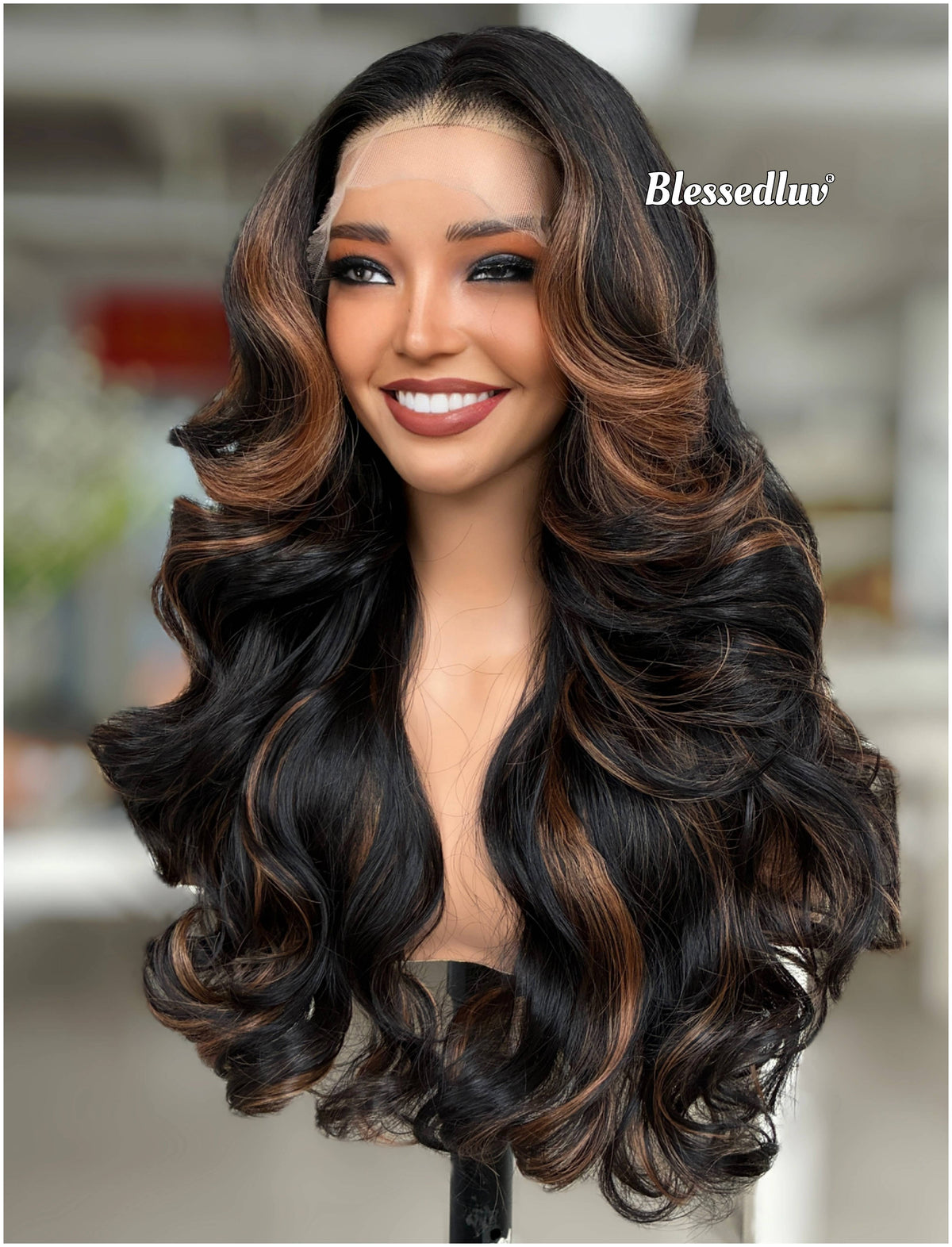 Cassy – 13x4 Premium Human Hair Blend Wig (Copy)-Wig-Blessedluv.com-Brazilianweave.com