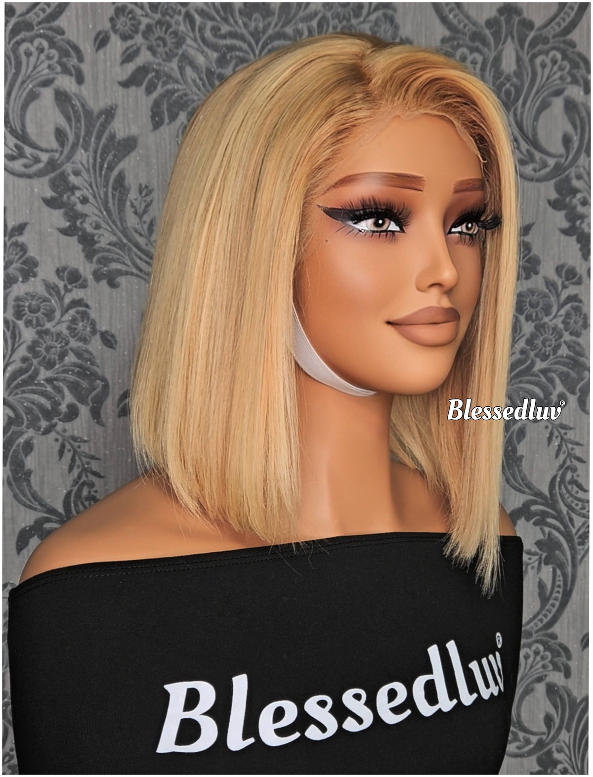 B -  Glueless Blonde Frontal Bob Wig