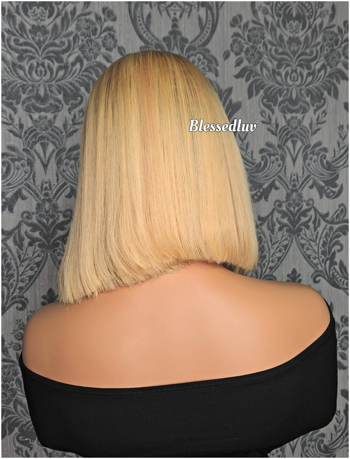 B -  Glueless Blonde Frontal Bob Wig
