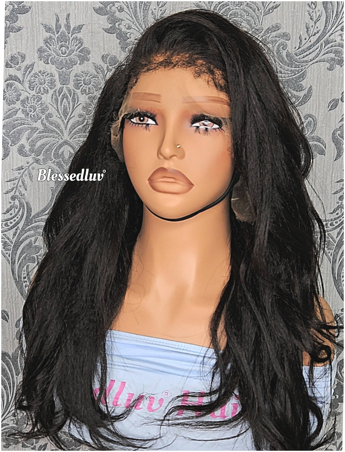 - Yaki HD Lace Frontal Straight Glueless Wig-Wig-Blessedluv.com-Brazilianweave.com
