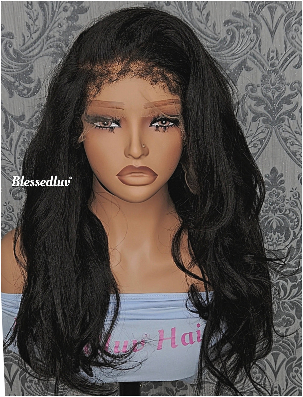 - Yaki HD Lace Frontal Straight Glueless Wig-Wig-Blessedluv.com-Brazilianweave.com