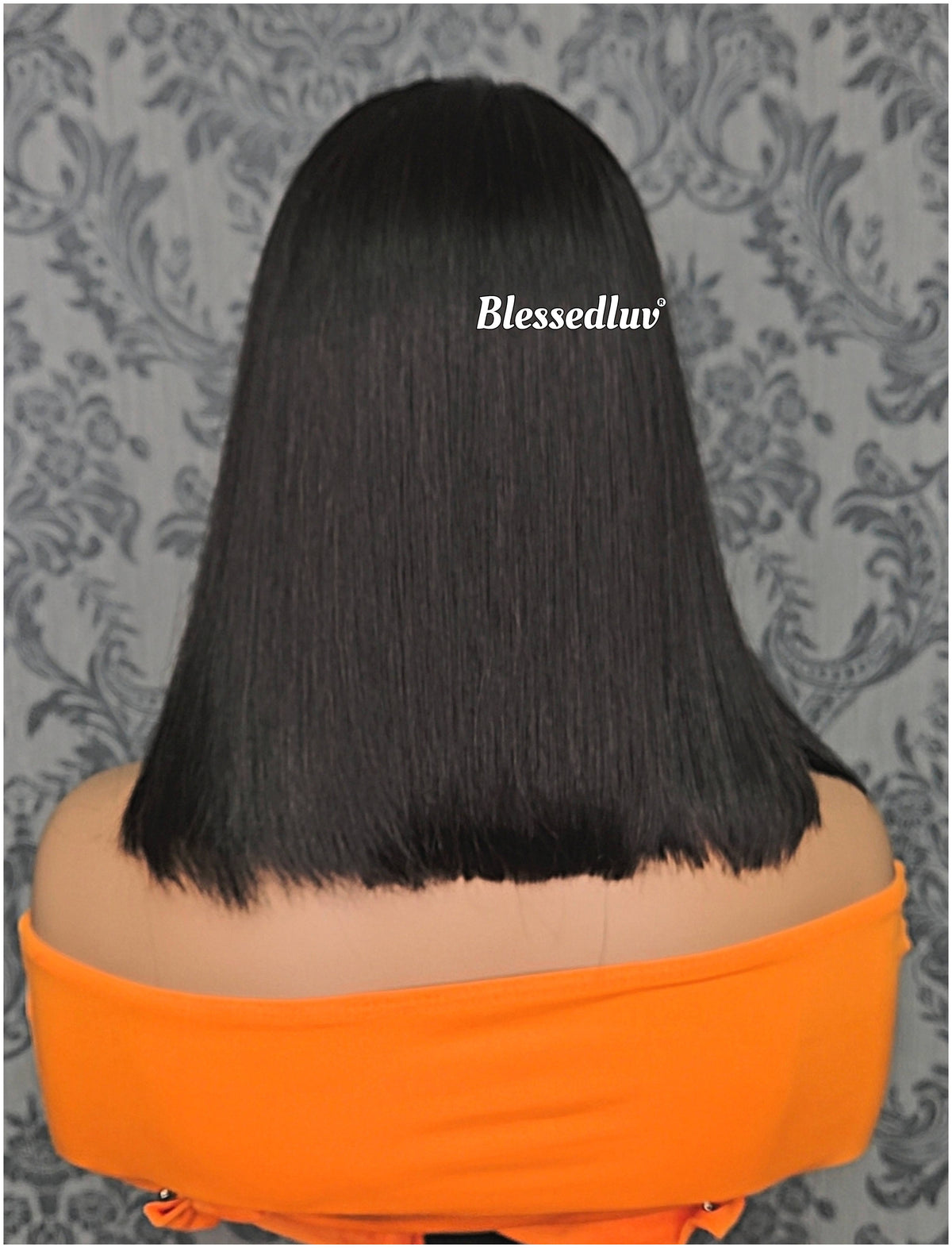 - Glueless Double Drawn Lace Closure Bob Wig-Wig-Blessedluv.com-Brazilianweave.com